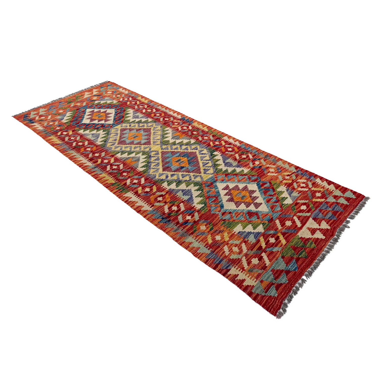 Vegetable Kelim Runner 2' 5" x 6' 5" (ft)- No. P36991