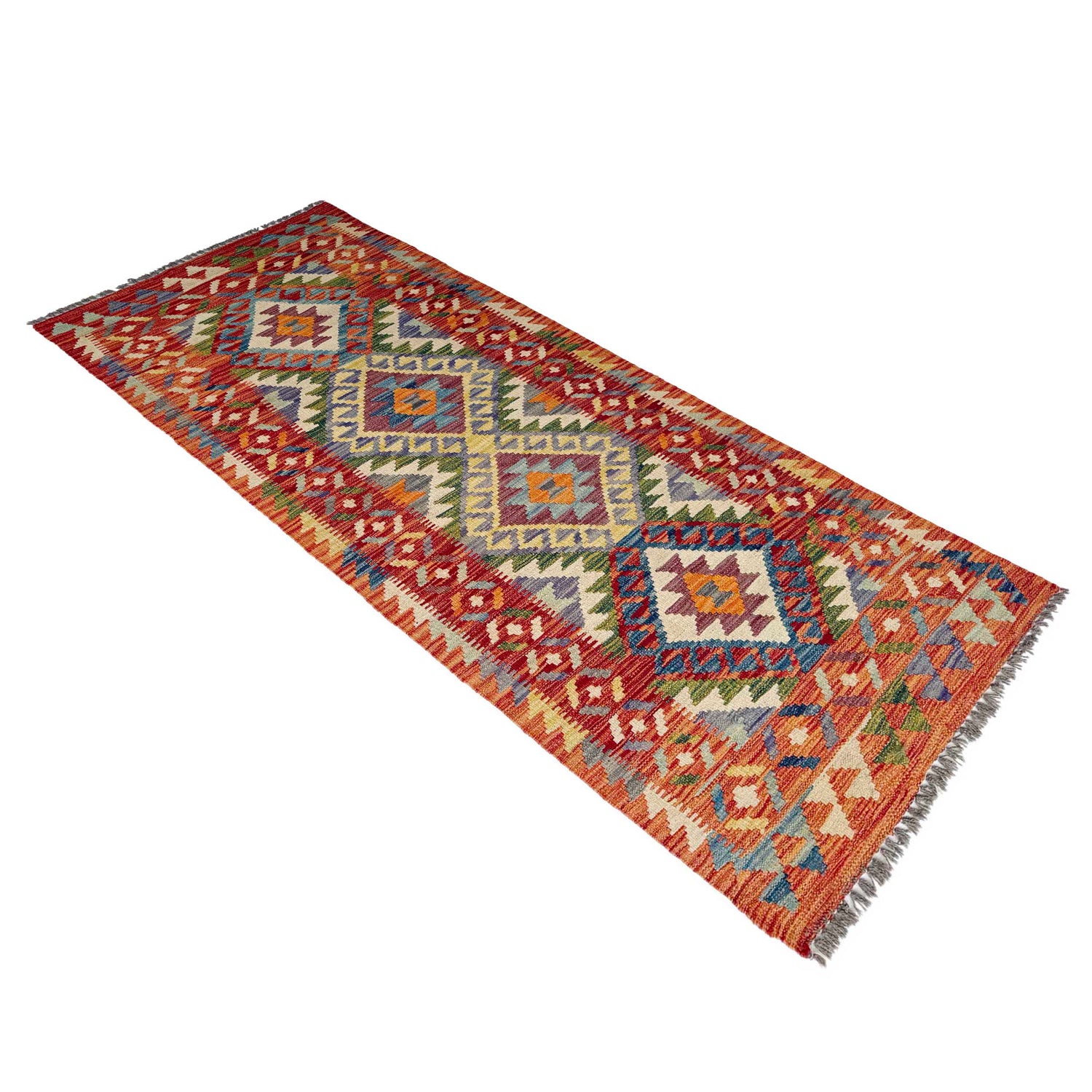 Vegetable Kelim Runner 2' 5" x 6' 5" (ft)- No. P36991