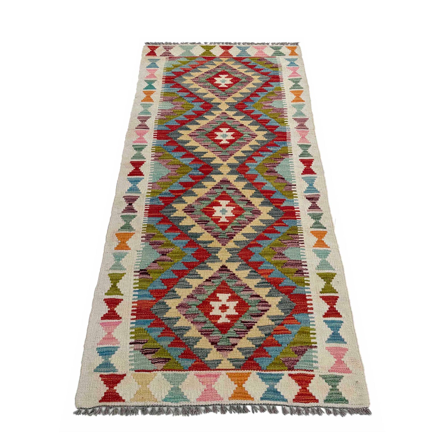 Vegetable Kelim Runner 2' 6" x 6' 5" (ft)- No. P36992