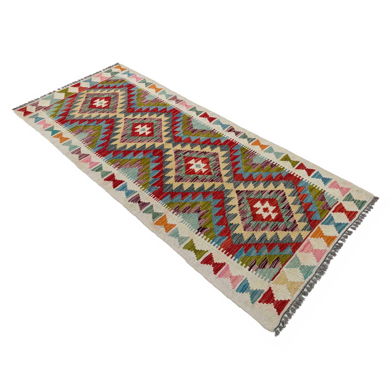 Vegetable Kelim Runner 2' 6" x 6' 5" (ft)- No. P36992