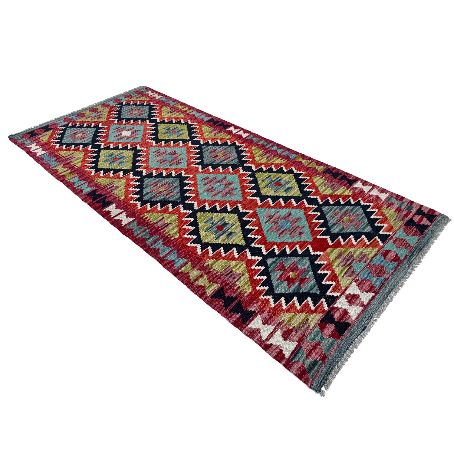 Vegetable Kelim Runner 2' 9" x 6' 7" (ft)- No. P36993