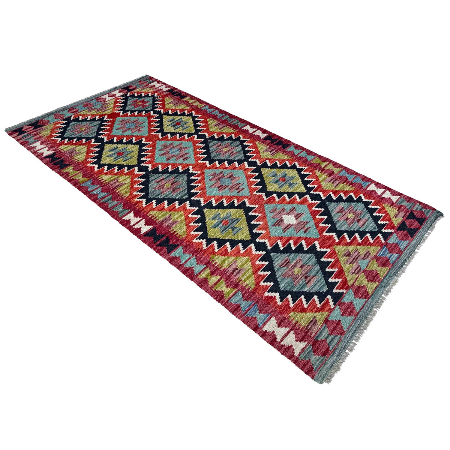 Vegetable Kelim Runner 2' 9" x 6' 7" (ft)- No. P36993