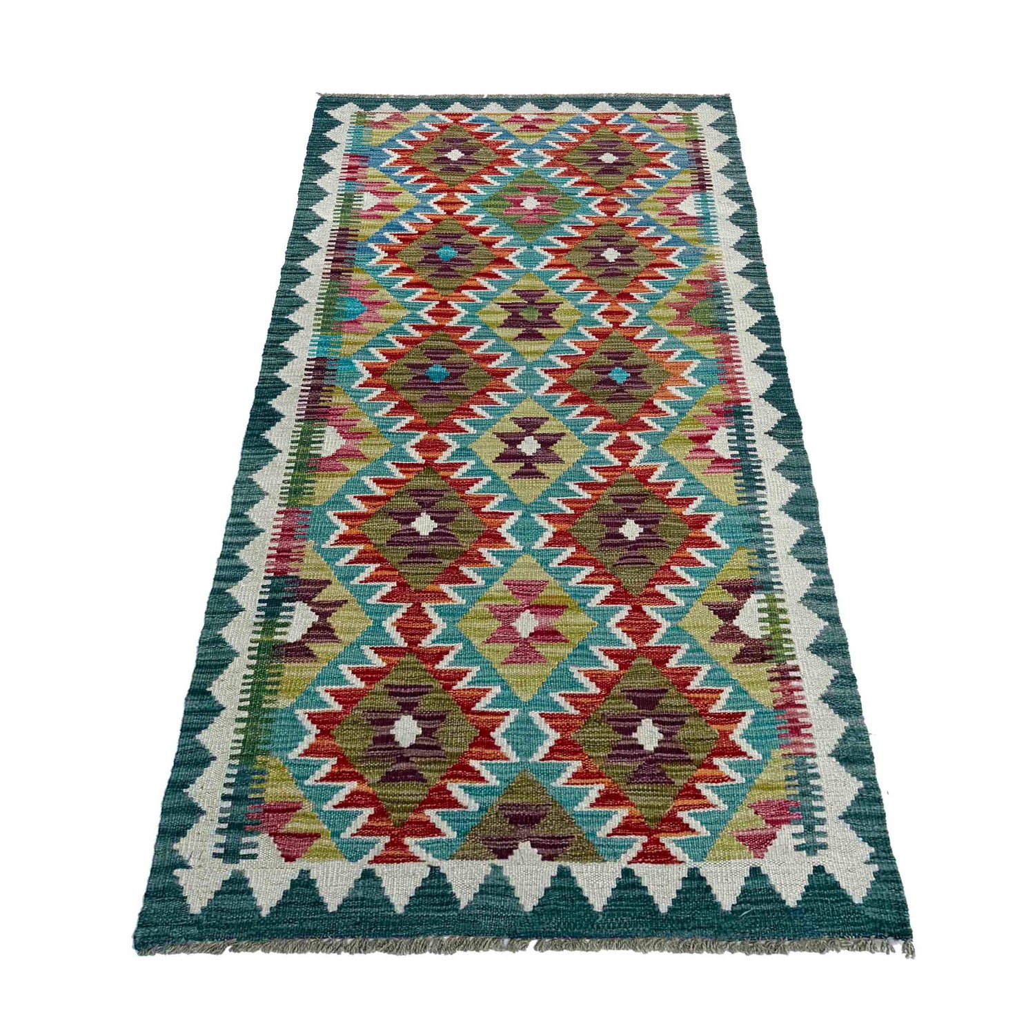 Vegetable Kelim Runner 2' 7" x 6' 3" (ft)- No. P37005