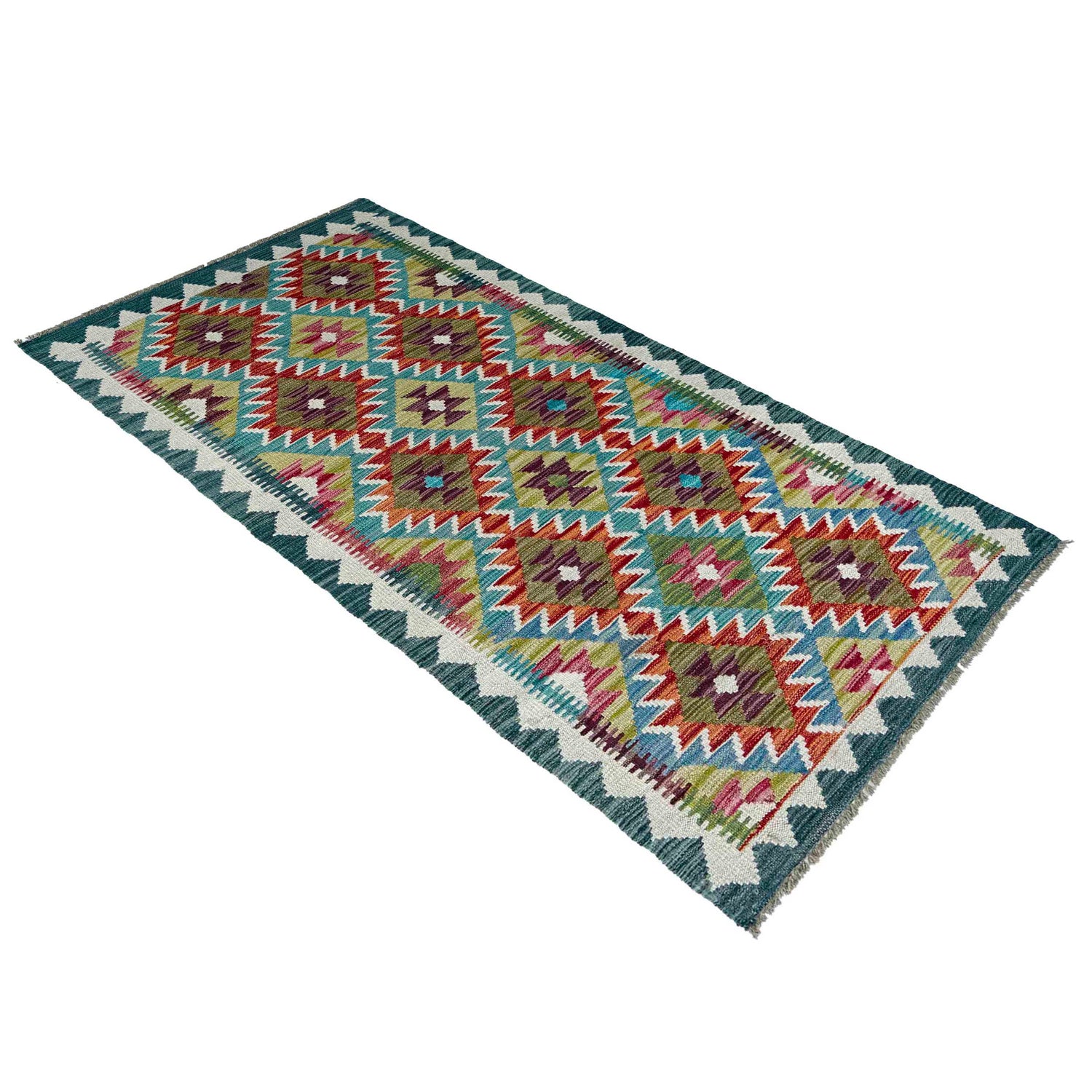 Vegetable Kelim Runner 2' 7" x 6' 3" (ft)- No. P37005