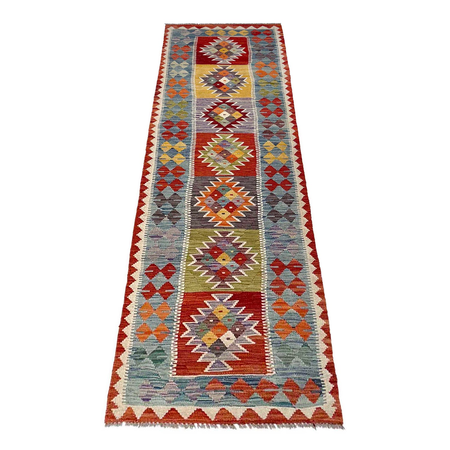 Vegetable Kilim Runner 2' 6" x 9' 4" (ft) - No. P37007