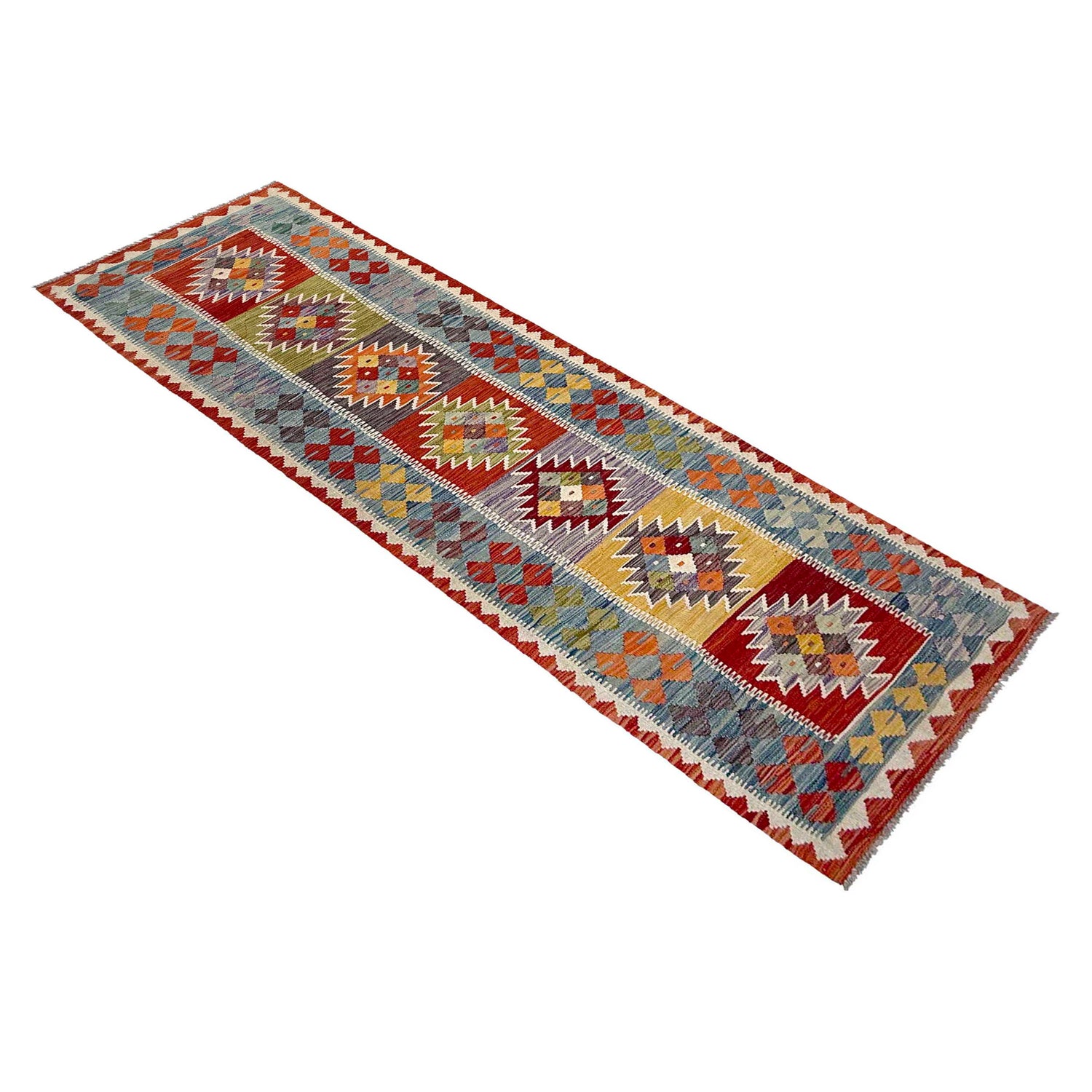 Vegetable Kilim Runner 2' 6" x 9' 4" (ft) - No. P37007
