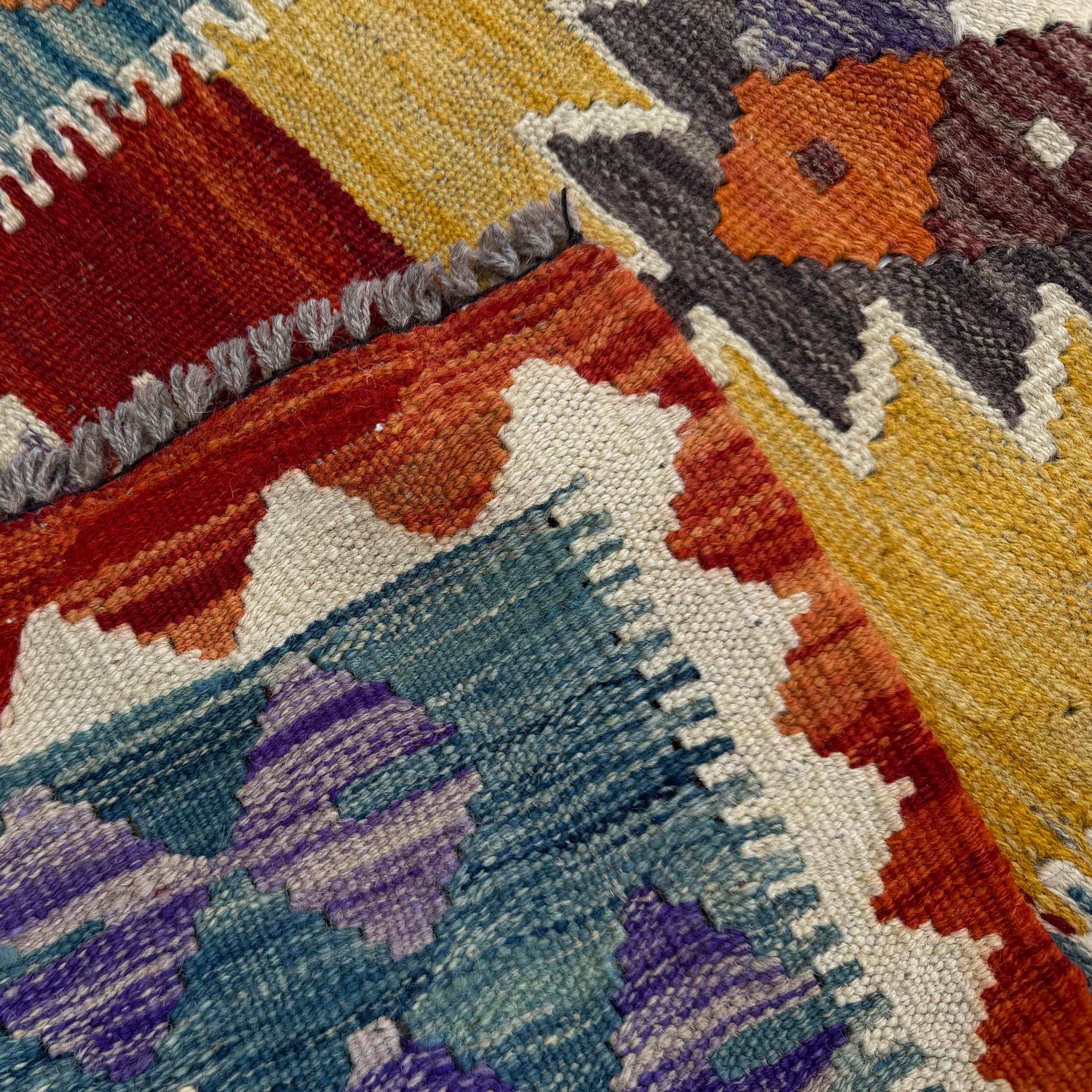 Vegetable Kilim Runner 2' 6" x 9' 4" (ft) - No. P37007
