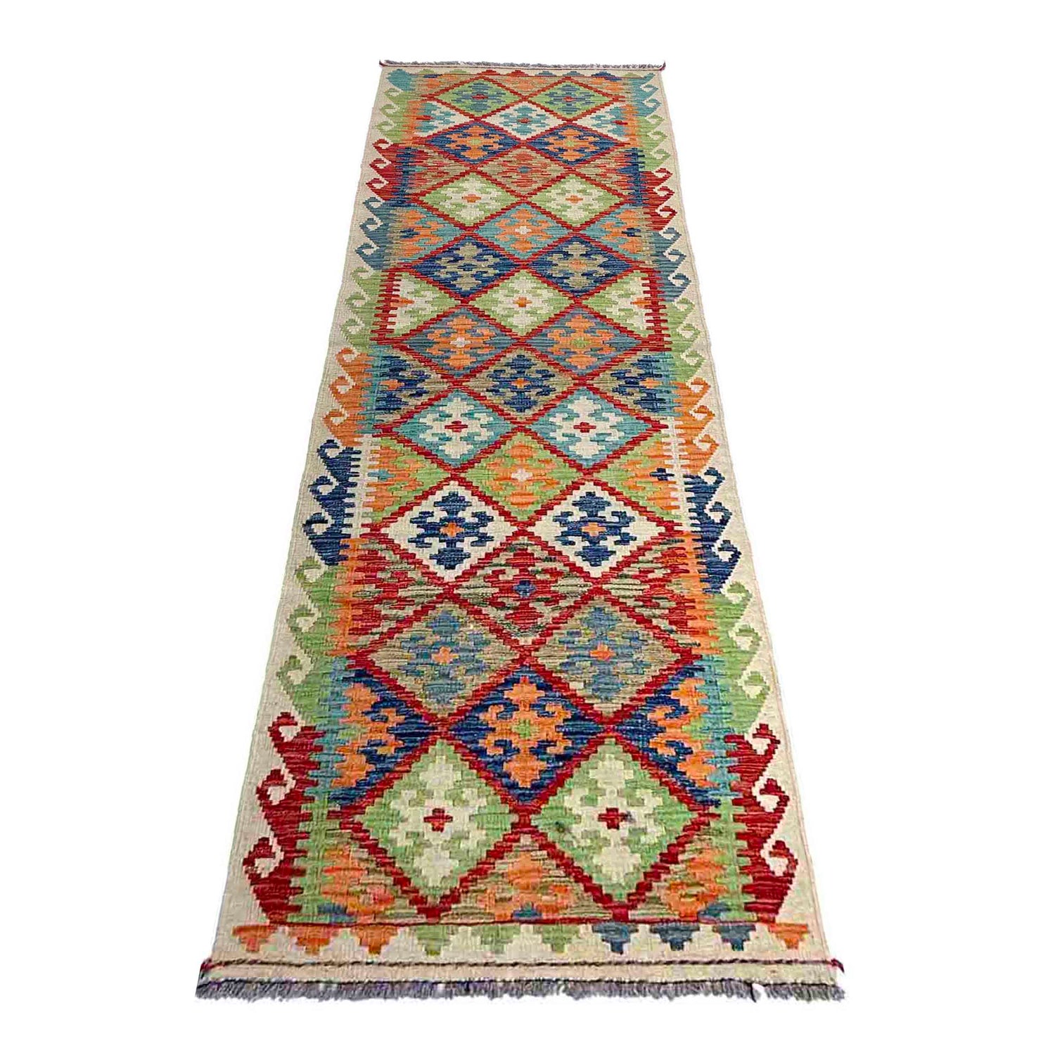 Vegetable Kelim Runner 2' 9" x 9' 7" (ft) - No. P37008