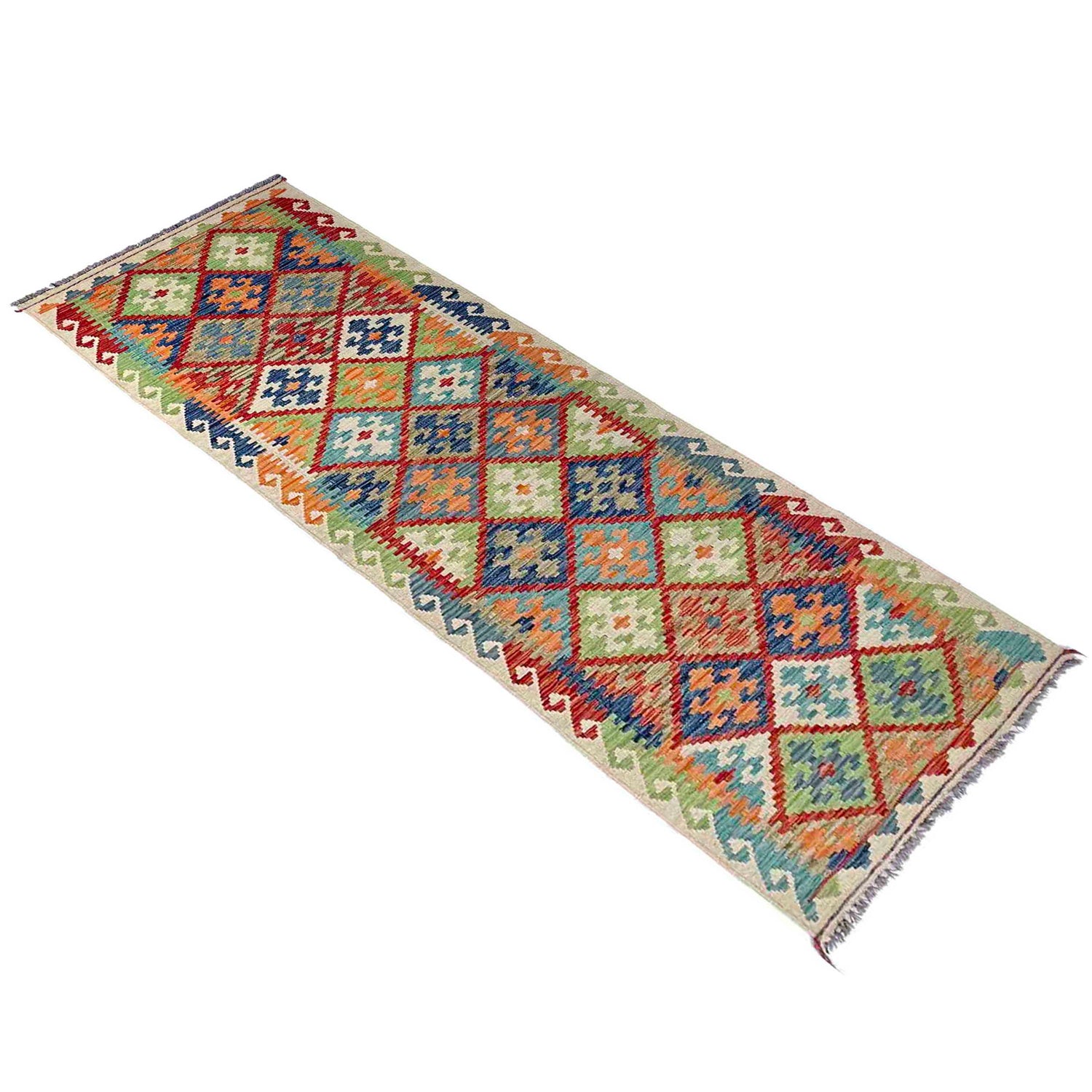 Vegetable Kelim Runner 2' 9" x 9' 7" (ft) - No. P37008