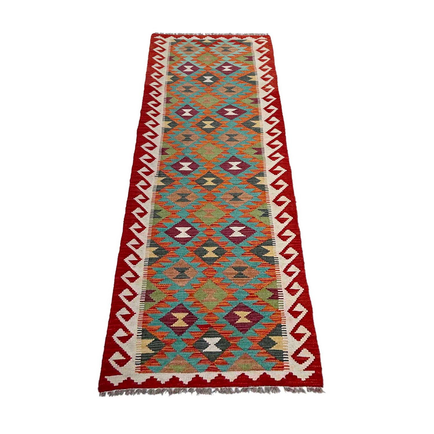 Vegetable Kelim Runner 2' 7" x 9' 6" (ft) - No. P37012