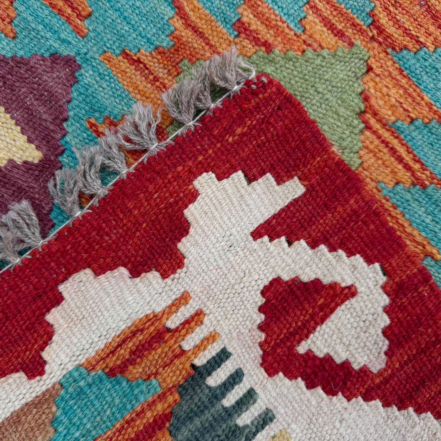Vegetable Kelim Runner 2' 7" x 9' 6" (ft) - No. P37012