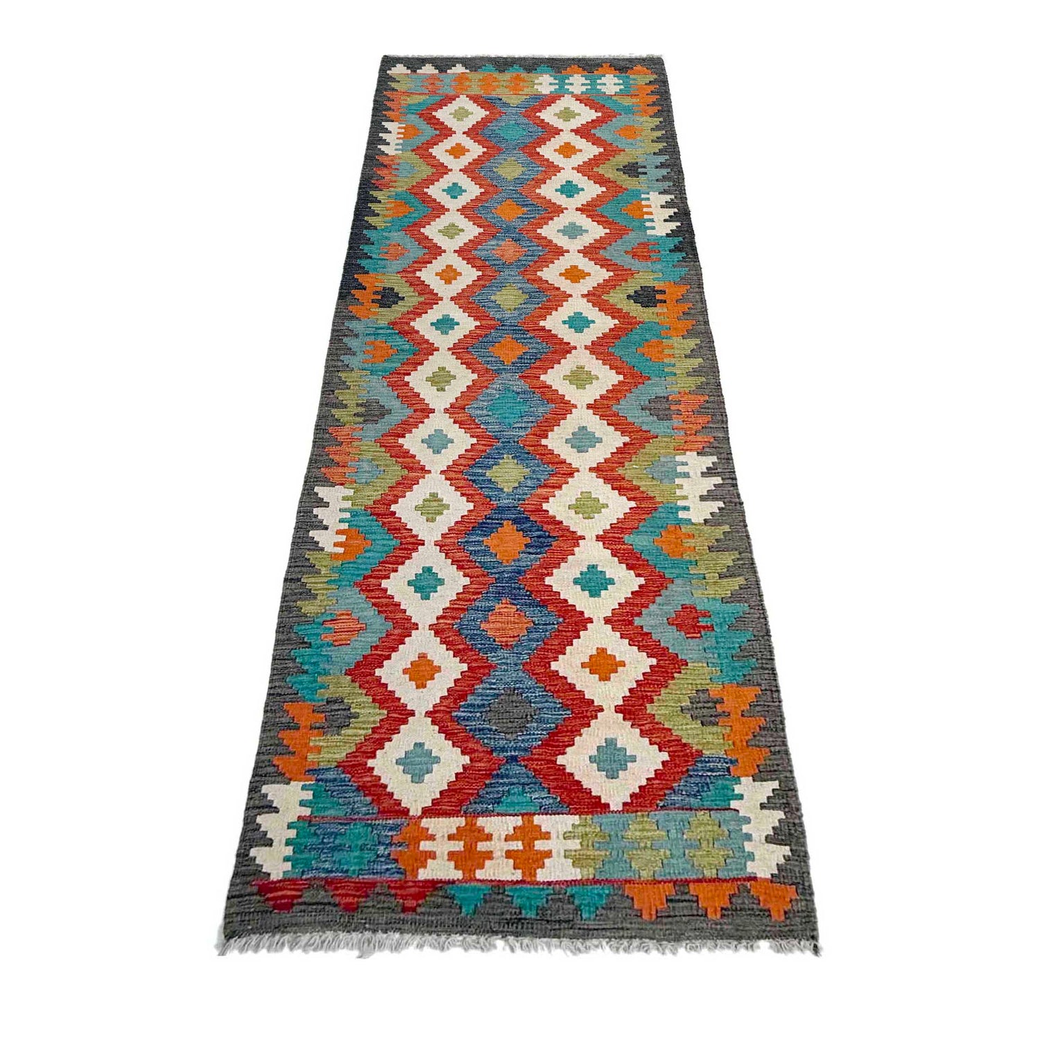 Vegetable Kilim Runner 2' 7" x 9' 9" (ft) - No. P37014