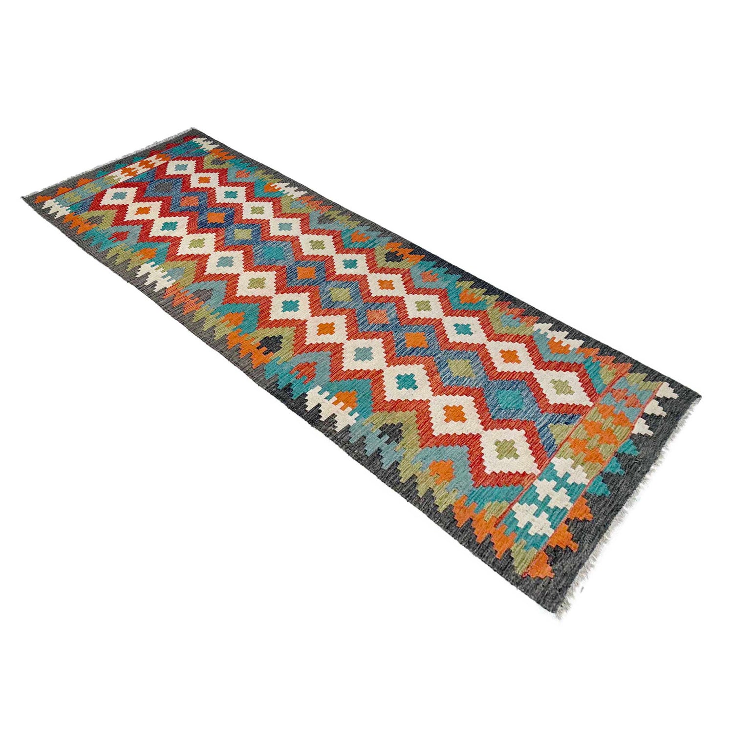 Vegetable Kilim Runner 2' 7" x 9' 9" (ft) - No. P37014