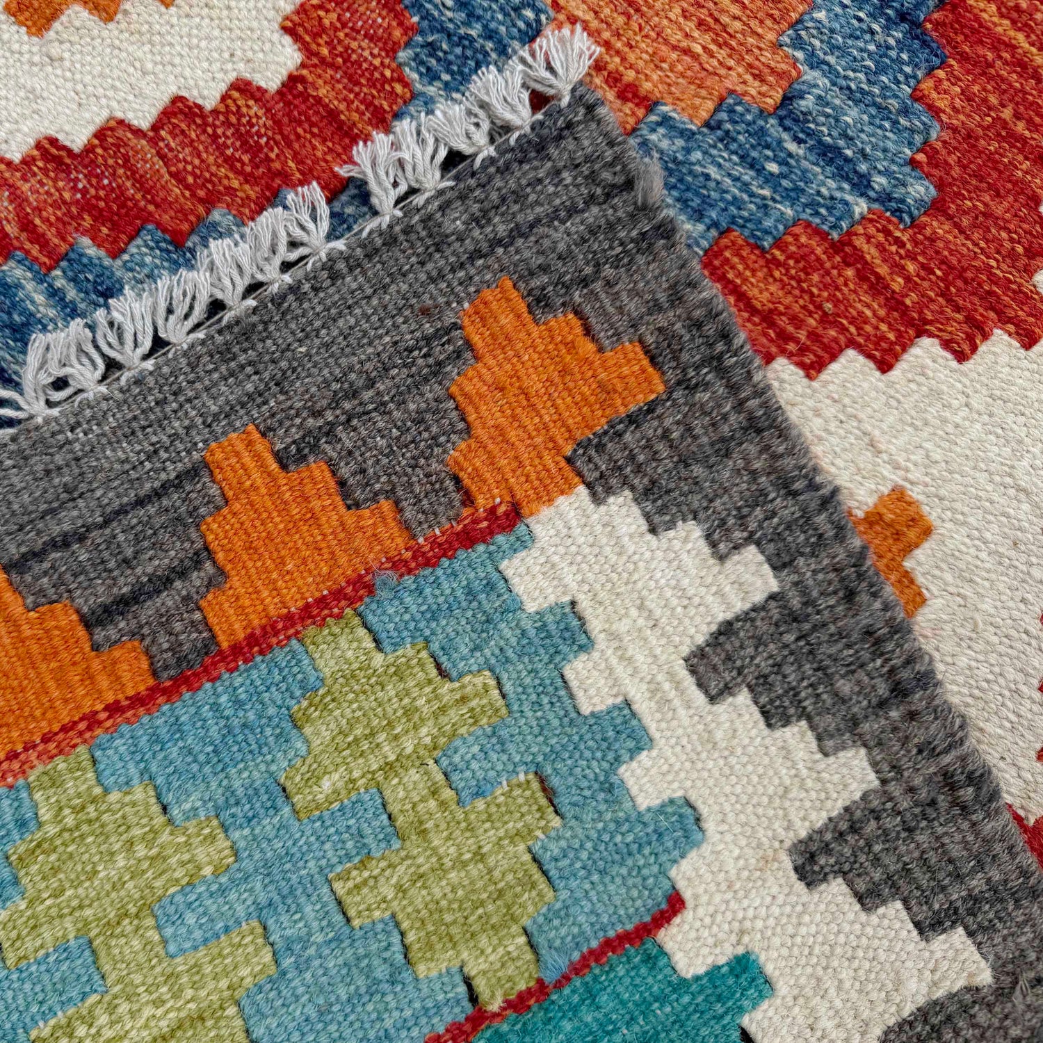 Vegetable Kilim Runner 2' 7" x 9' 9" (ft) - No. P37014