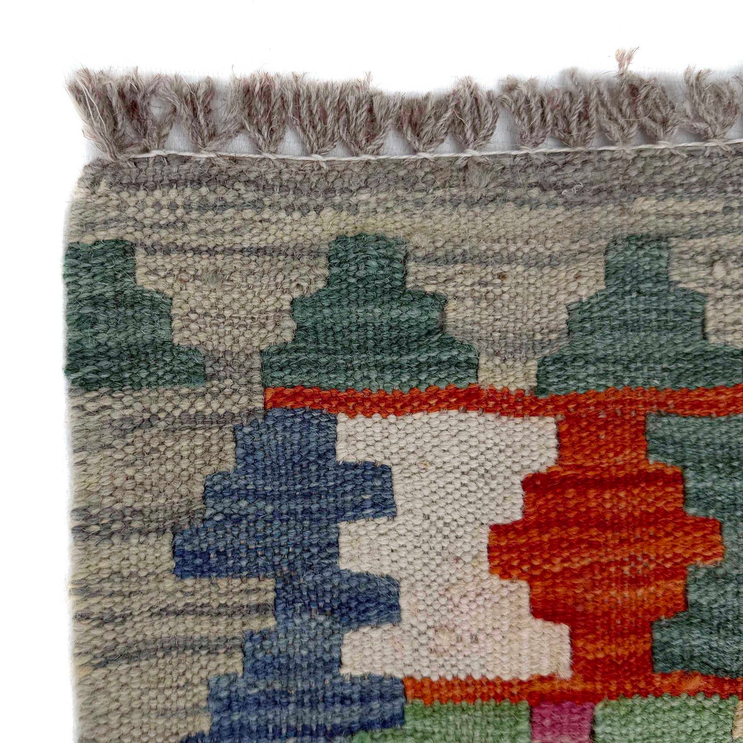 Vegetable Kelim Runner 2' 6" x 9' 10" (ft) - No. P37016