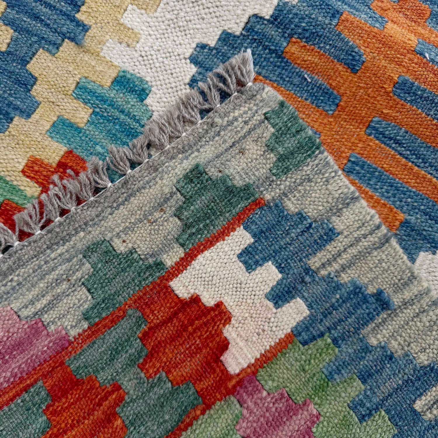 Vegetable Kelim Runner 2' 6" x 9' 10" (ft) - No. P37016