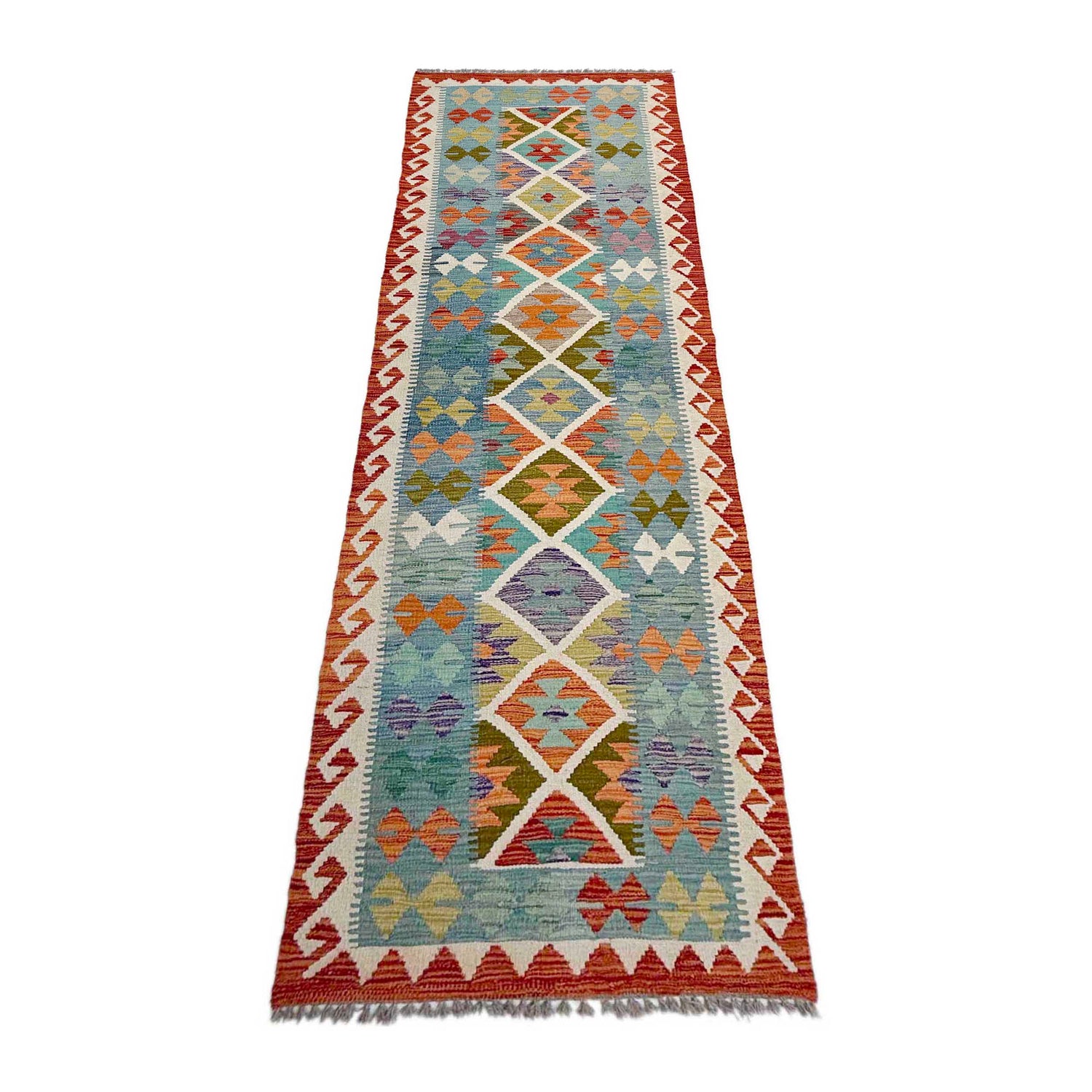 Vegetable Kelim Runner 2' 9" x 9' 8" (ft) - No. P37018