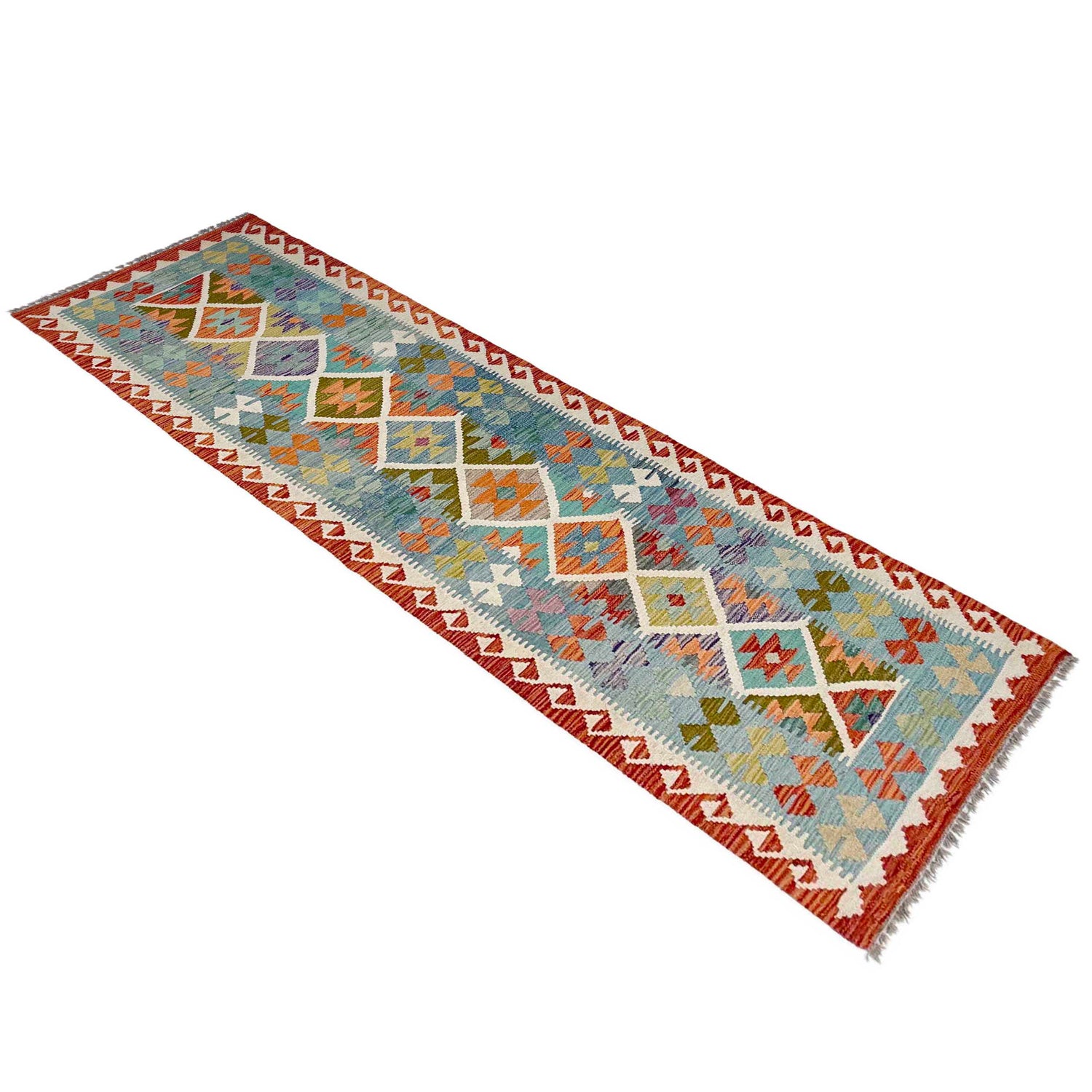 Vegetable Kelim Runner 2' 9" x 9' 8" (ft) - No. P37018