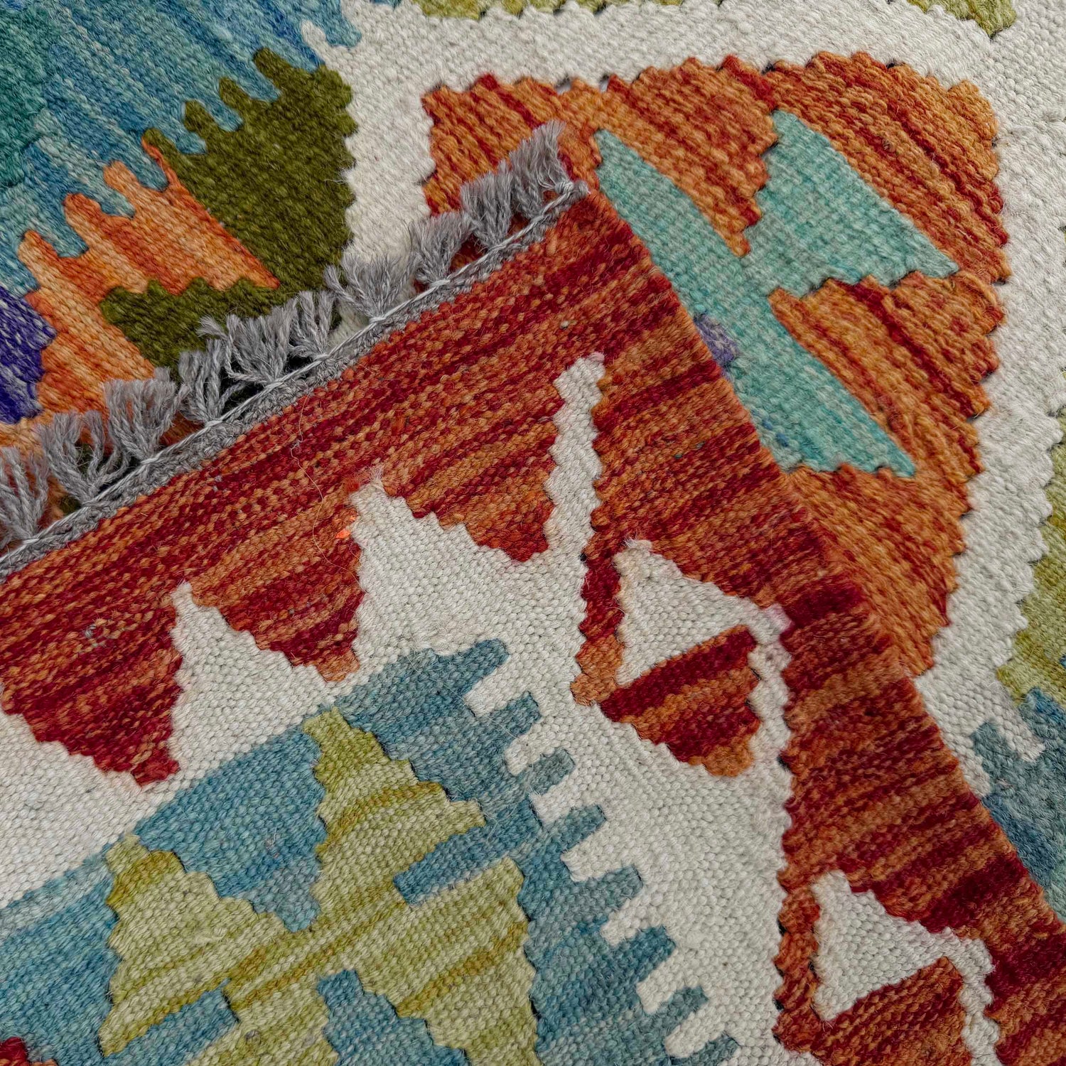 Vegetable Kelim Runner 2' 9" x 9' 8" (ft) - No. P37018