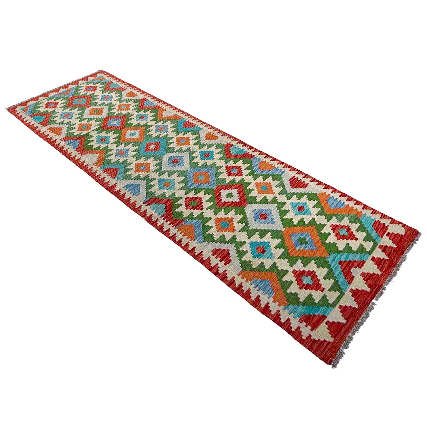 Vegetable Kilim Runner 2' 9" x 9' 8" (ft) - No. P37019