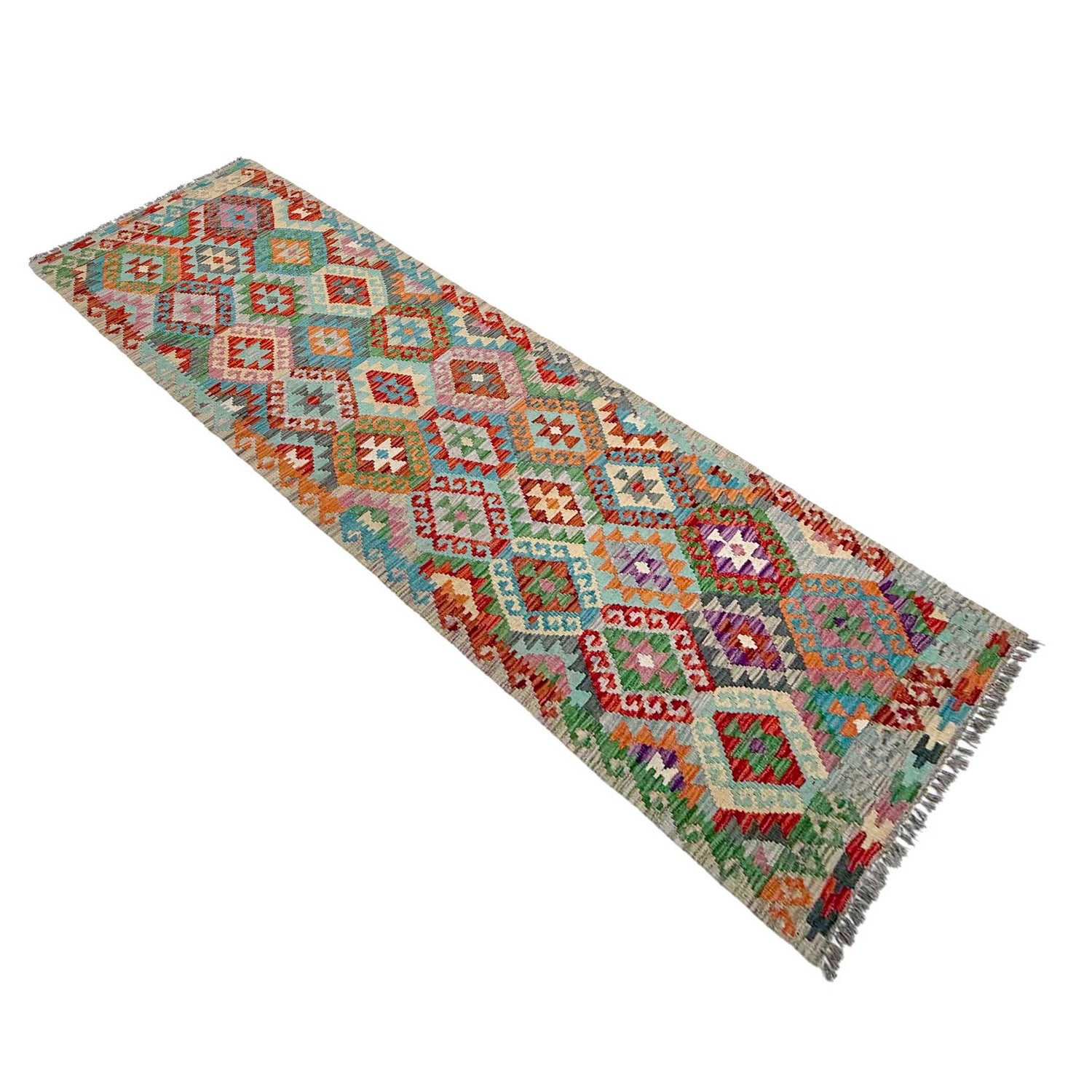 Vegetable Kilim Runner 2' 9" x 9' 11" (ft) - No. P37020
