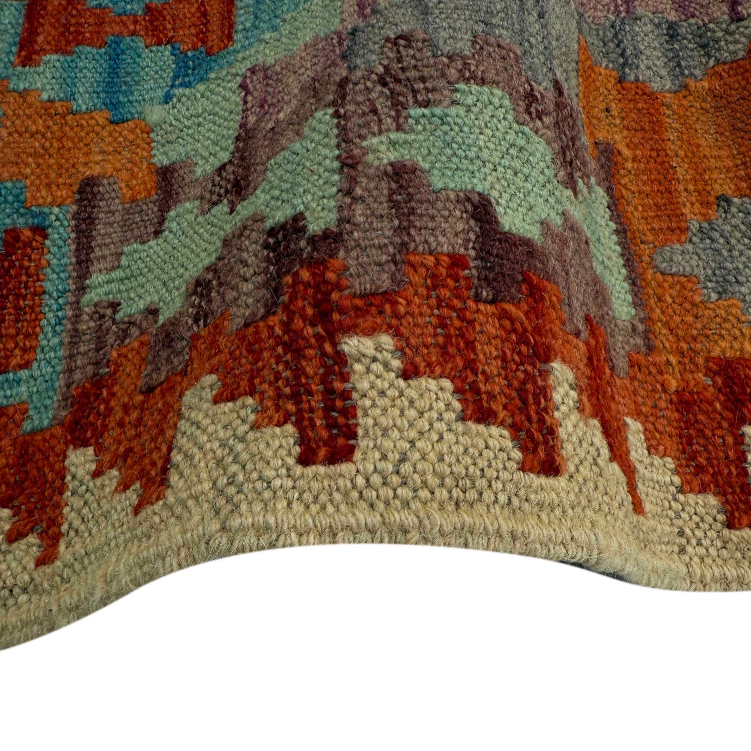 Vegetable Kelim Runner 2' 7" x 9' 9" (ft) - No. P37022