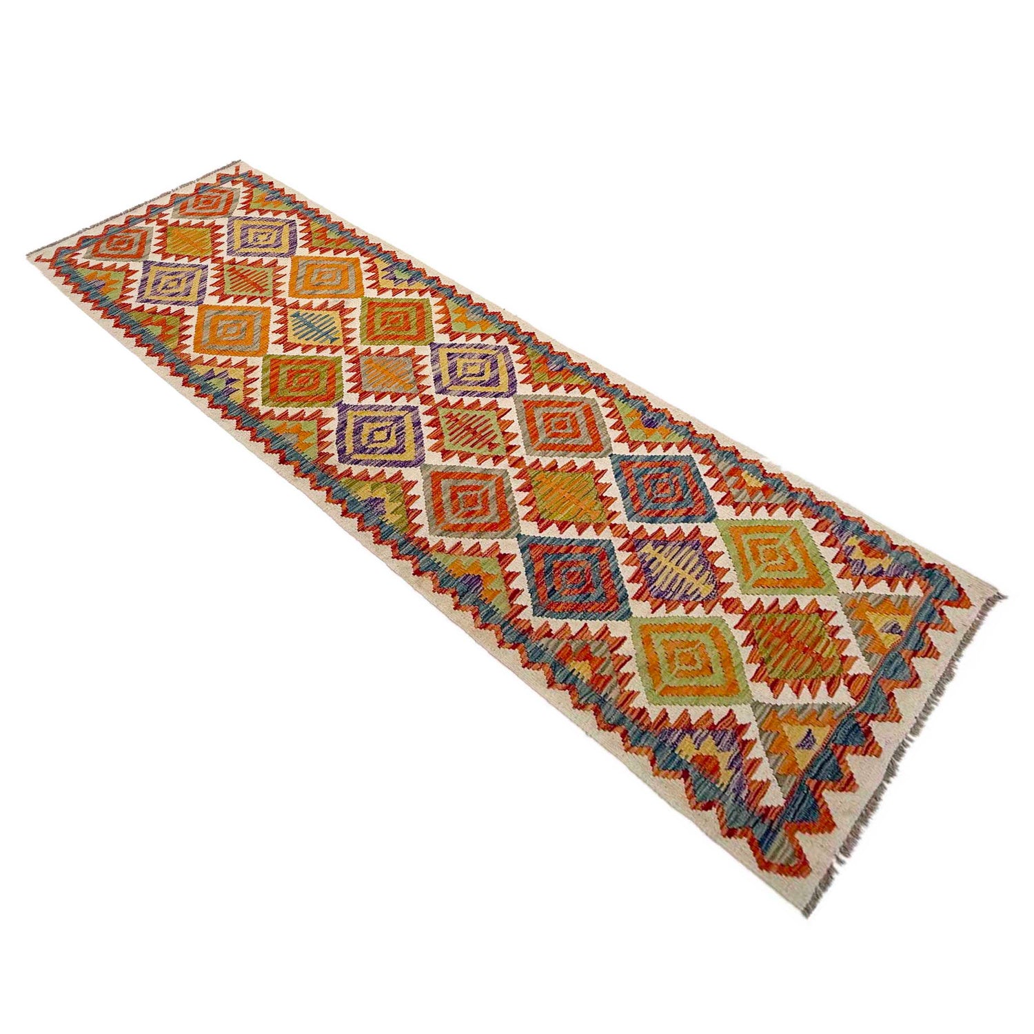Vegetable Kilim Runner 2' 9" x 10' 2" (ft) - No. P37024
