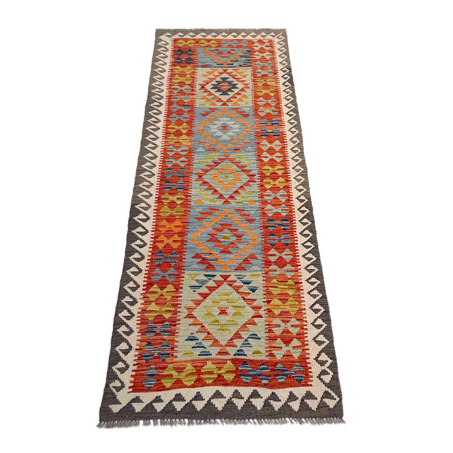 Vegetable Kelim Runner 2' 10" x 9' 6" (ft) - No. P37030