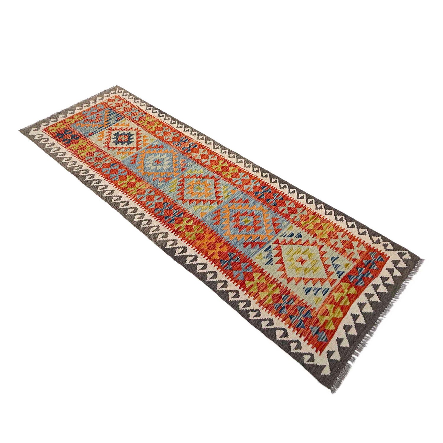 Vegetable Kelim Runner 2' 10" x 9' 6" (ft) - No. P37030