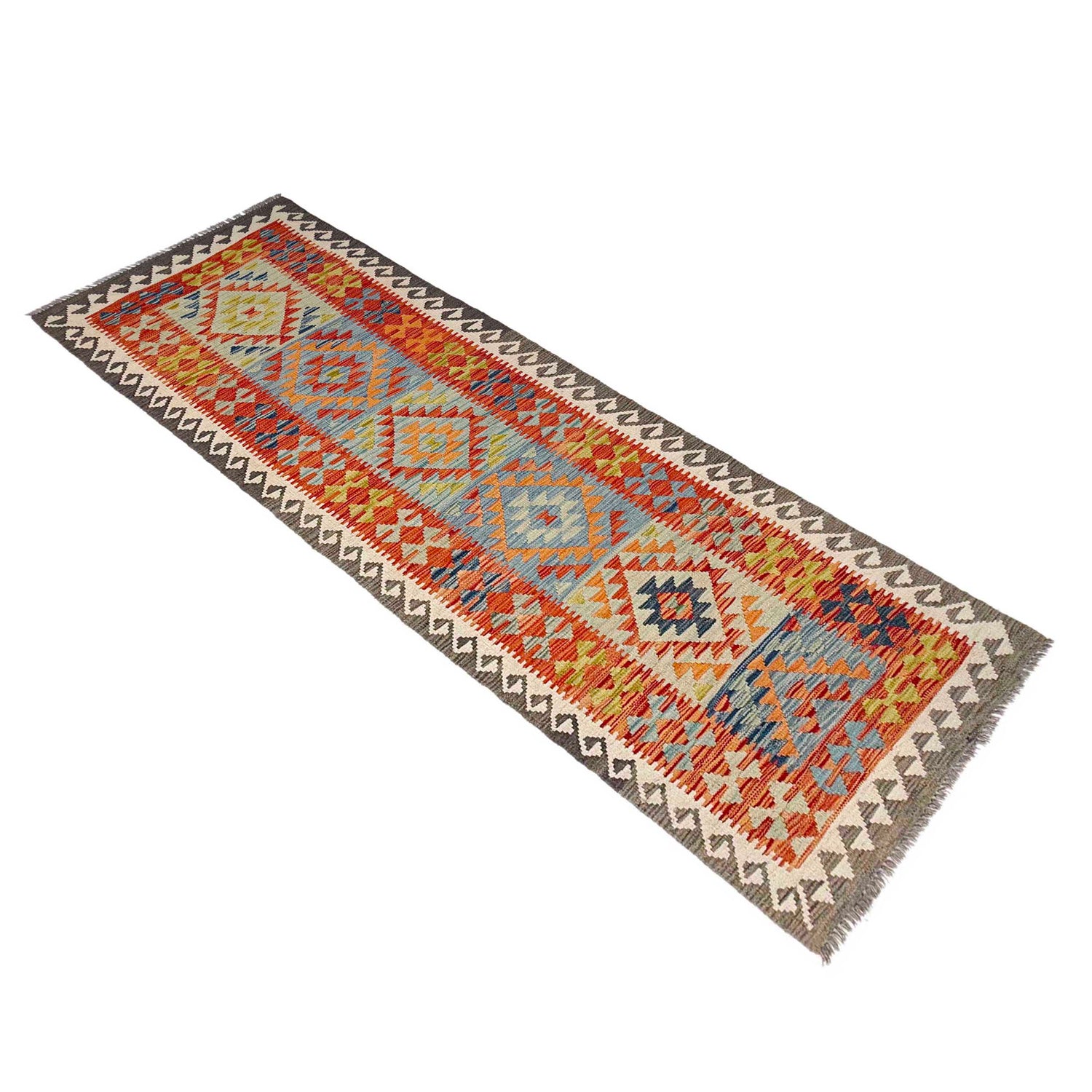 Vegetable Kelim Runner 2' 10" x 9' 6" (ft) - No. P37030
