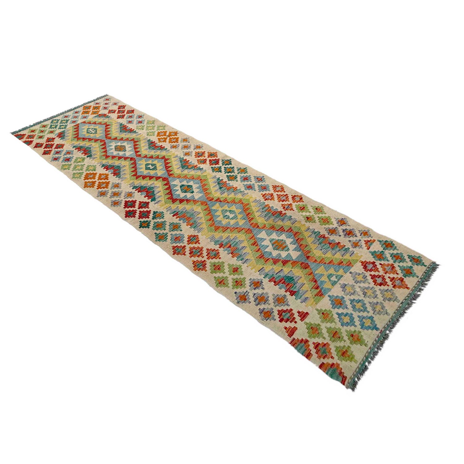 Vegetable Kilim Runner 2' 7" x 10' 1" (ft) - No. P37031