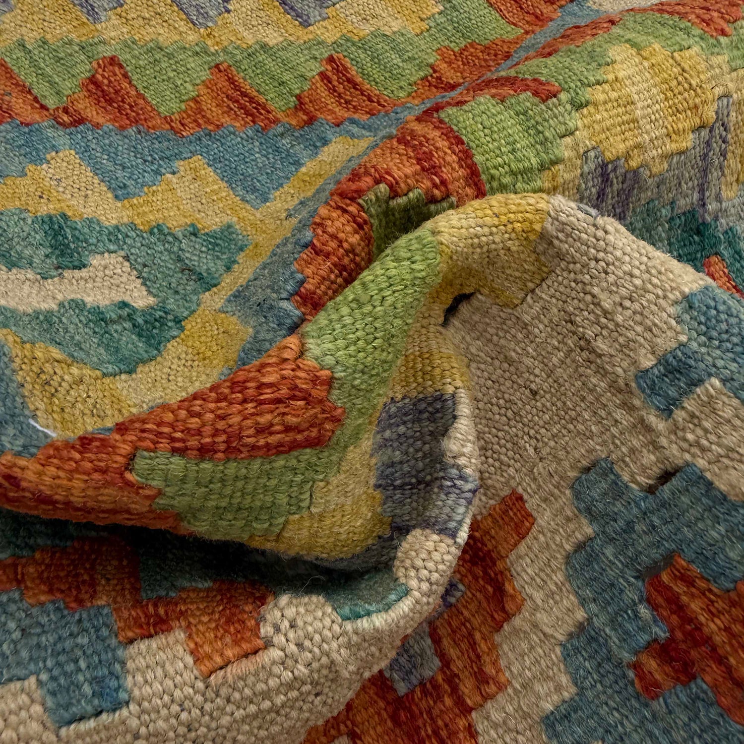 Vegetable Kilim Runner 2' 7" x 10' 1" (ft) - No. P37031