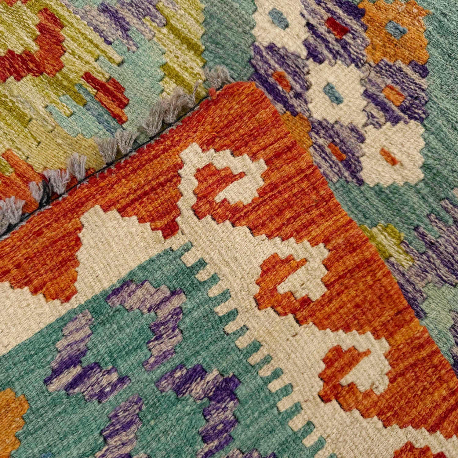 Vegetable Kelim Runner 2' 7" x 9' 1" (ft) - No. P37032
