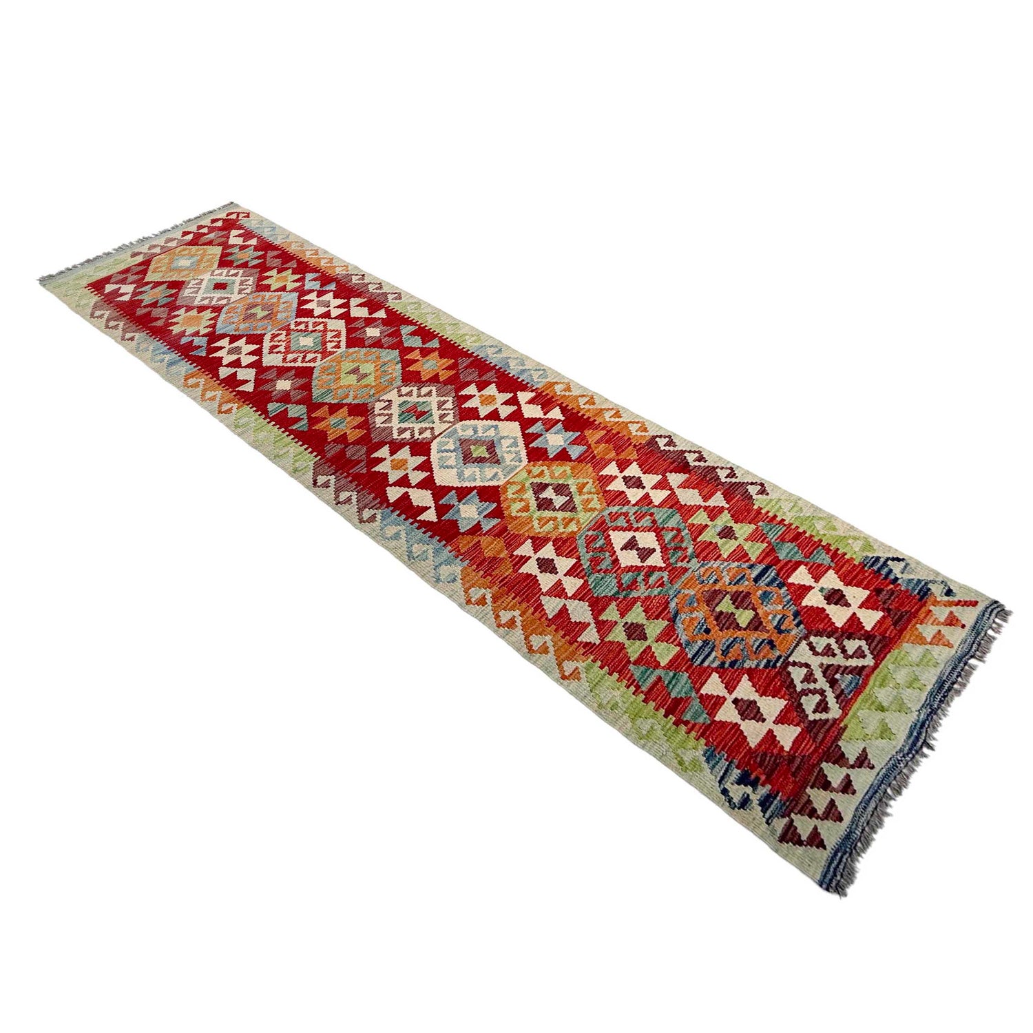 Vegetable Kilim Runner 2' 7" x 9' 11" (ft) - No. P37033