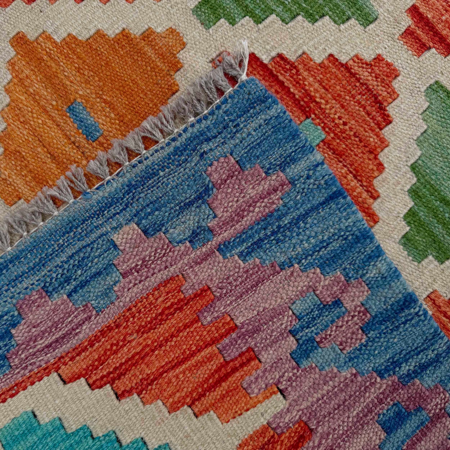 Vegetable Kelim Runner 2' 6" x 9' 9" (ft) - No. P37034