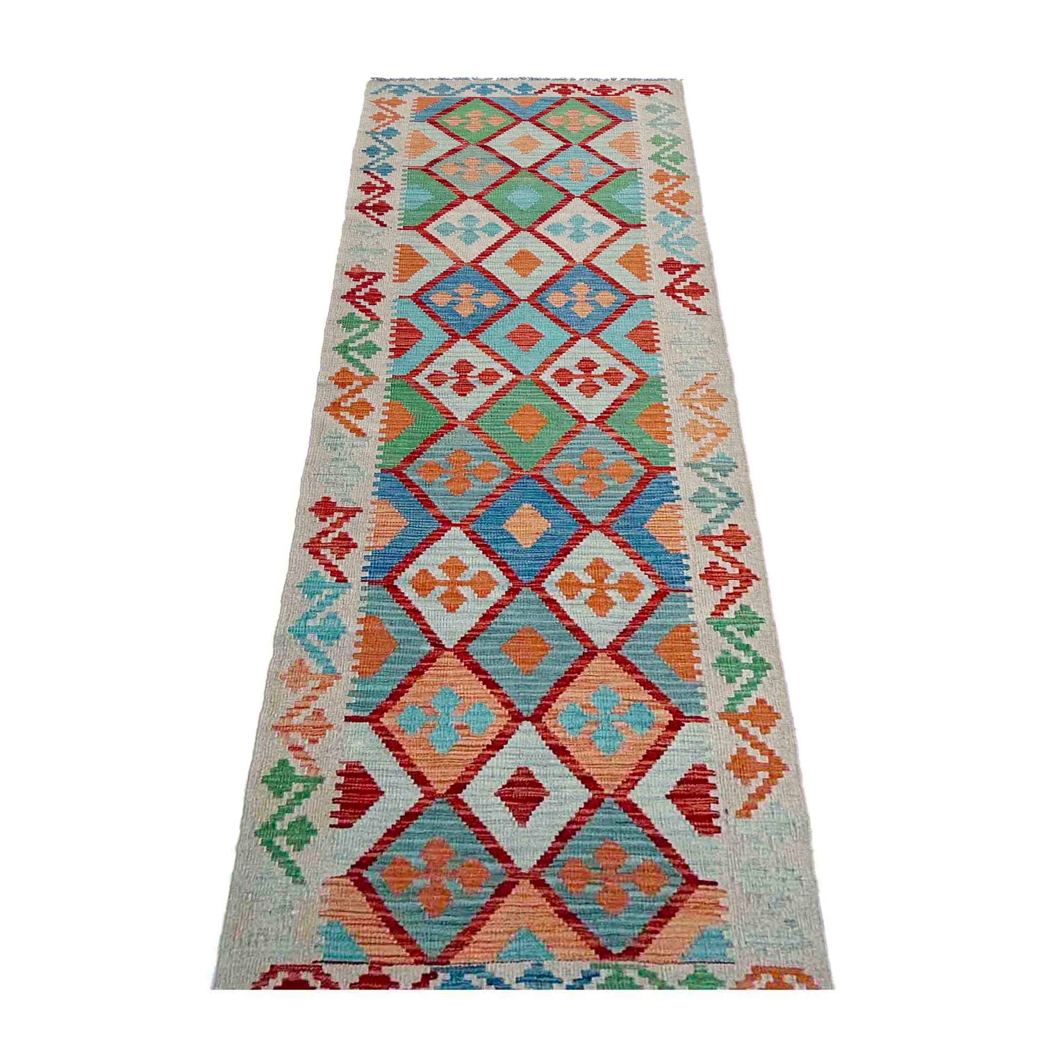 Vegetable Kilim Runner 2' 8" x 10' 0" (ft) - No. P37035