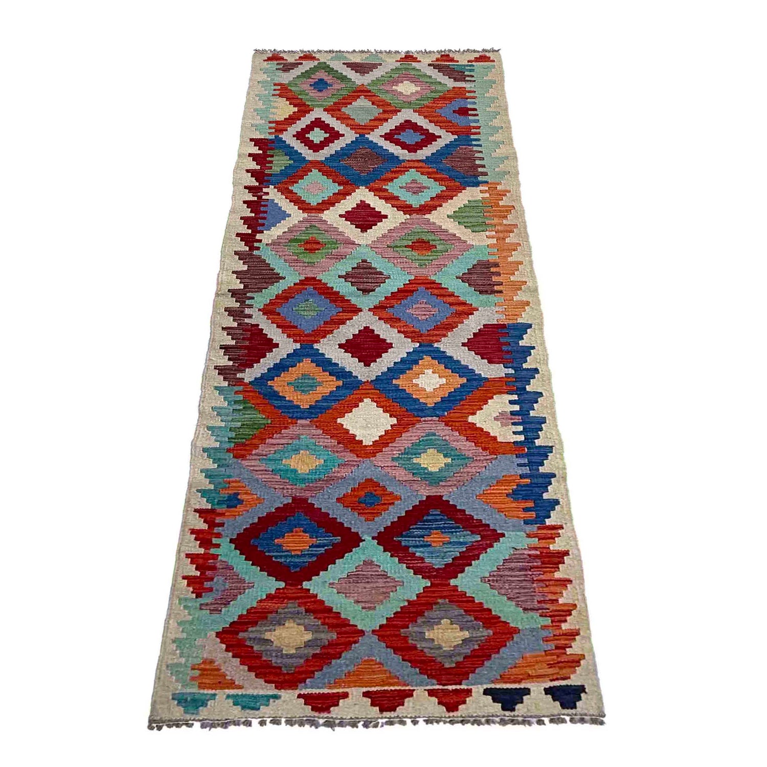 Vegetable Kelim Runner 2' 4" x 7' 11" (ft) - No. P37036