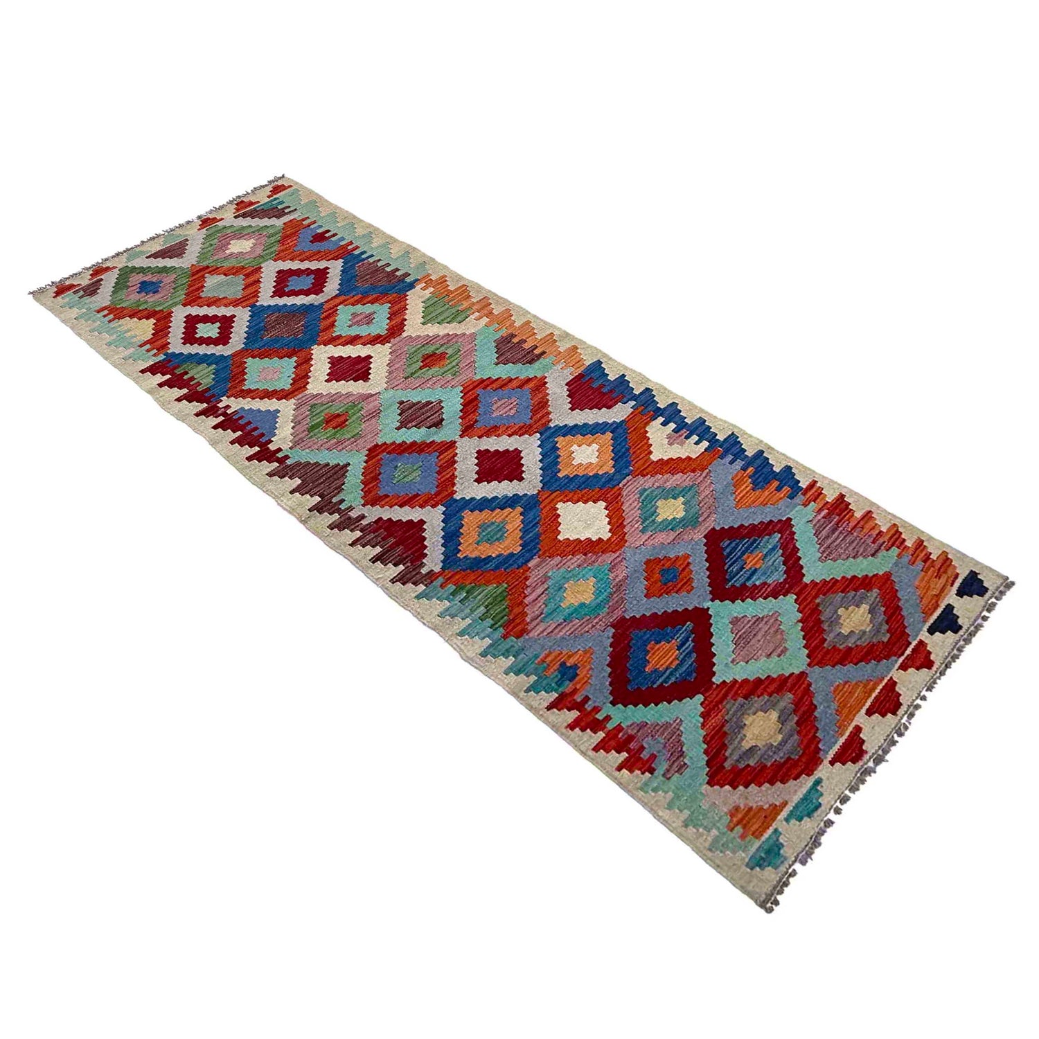 Vegetable Kelim Runner 2' 4" x 7' 11" (ft) - No. P37036