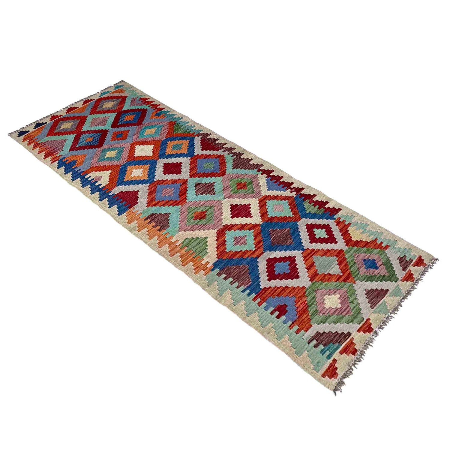 Vegetable Kelim Runner 2' 4" x 7' 11" (ft) - No. P37036