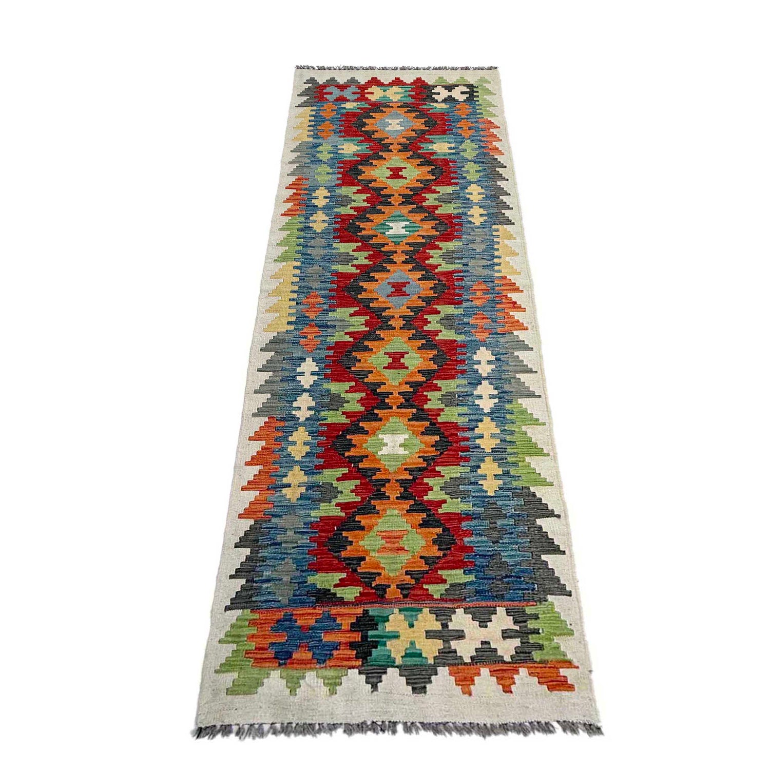 Vegetable Kilim Runner 2' 7" x 9' 3" (ft) - No. P37039