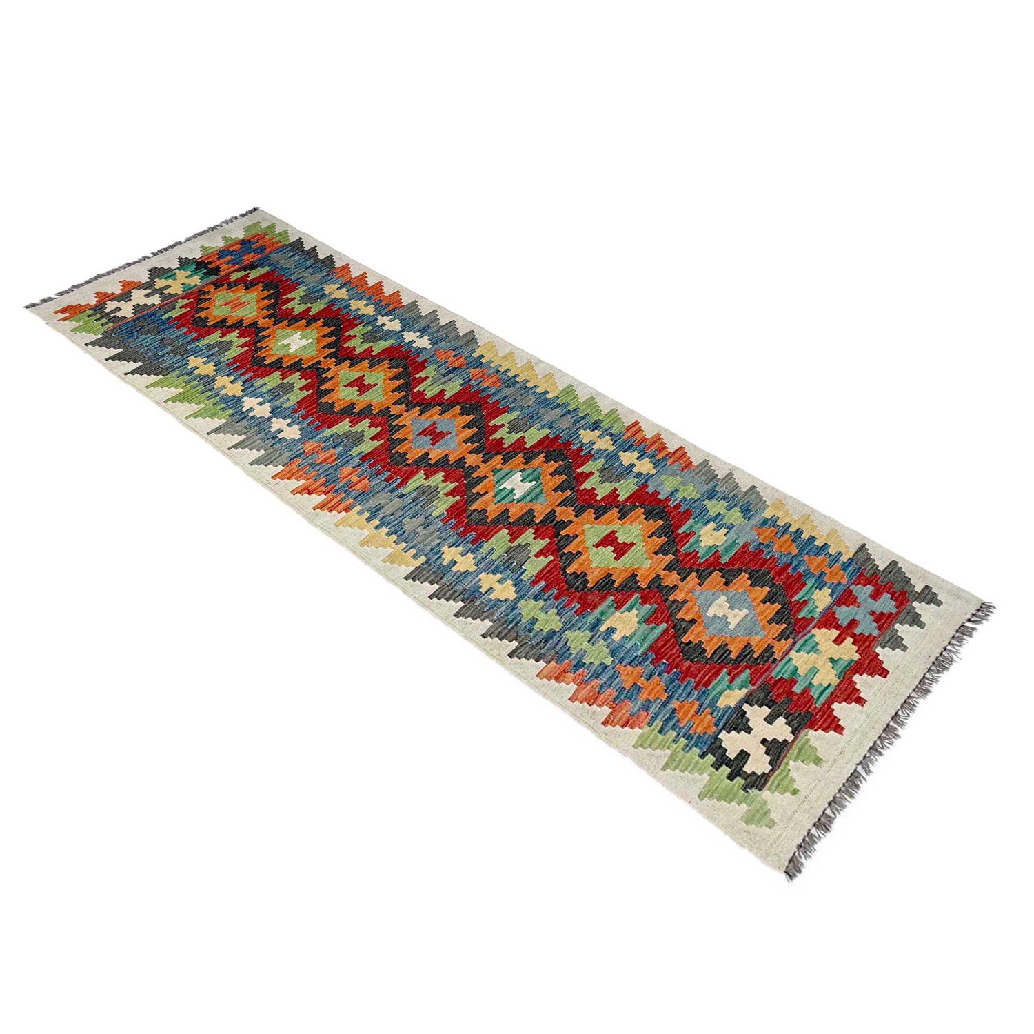Vegetable Kilim Runner 2' 7" x 9' 3" (ft) - No. P37039