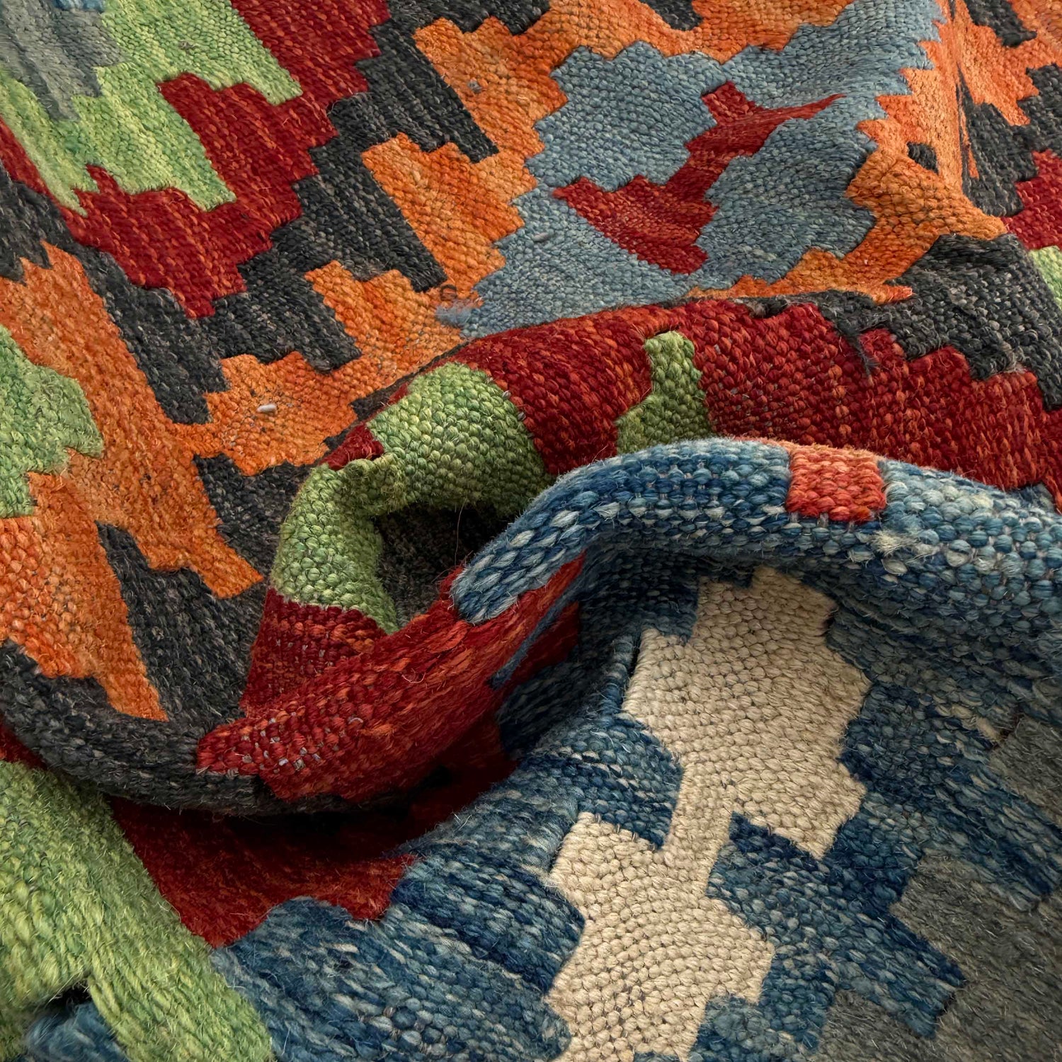 Vegetable Kilim Runner 2' 7" x 9' 3" (ft) - No. P37039