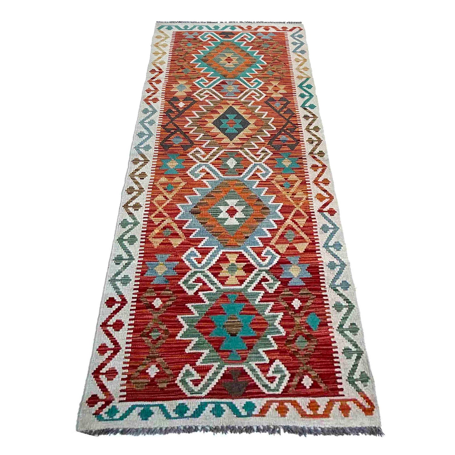 Vegetable Kelim Runner 2' 9" x 9' 9" (ft) - No. P37040