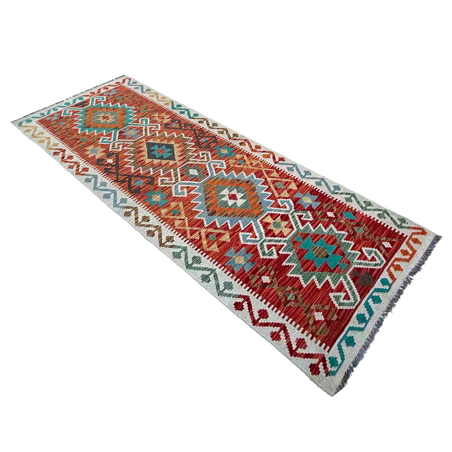 Vegetable Kelim Runner 2' 9" x 9' 9" (ft) - No. P37040