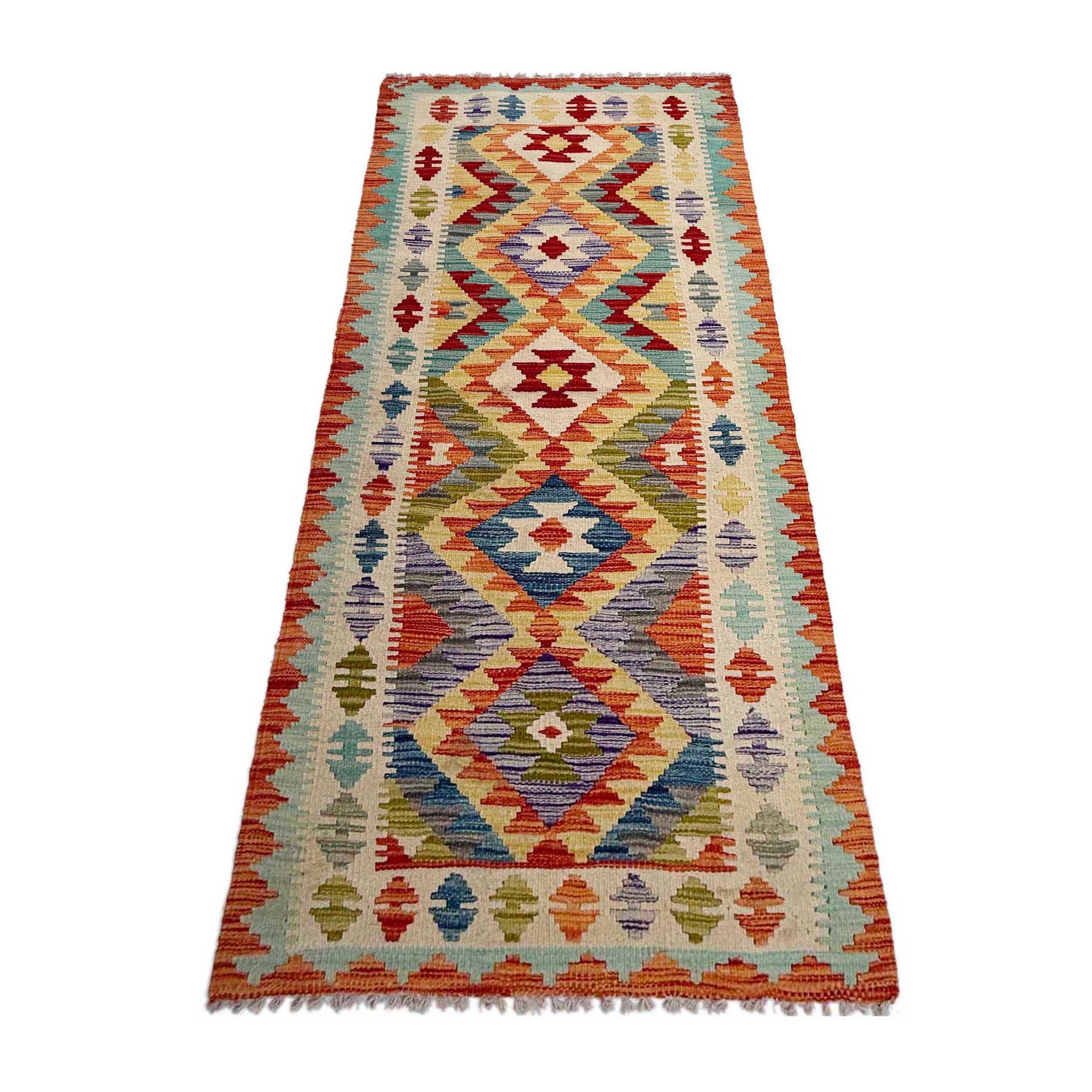 Vegetable Kelim Runner 2' 10" x 8' 0" (ft) - No. P37041