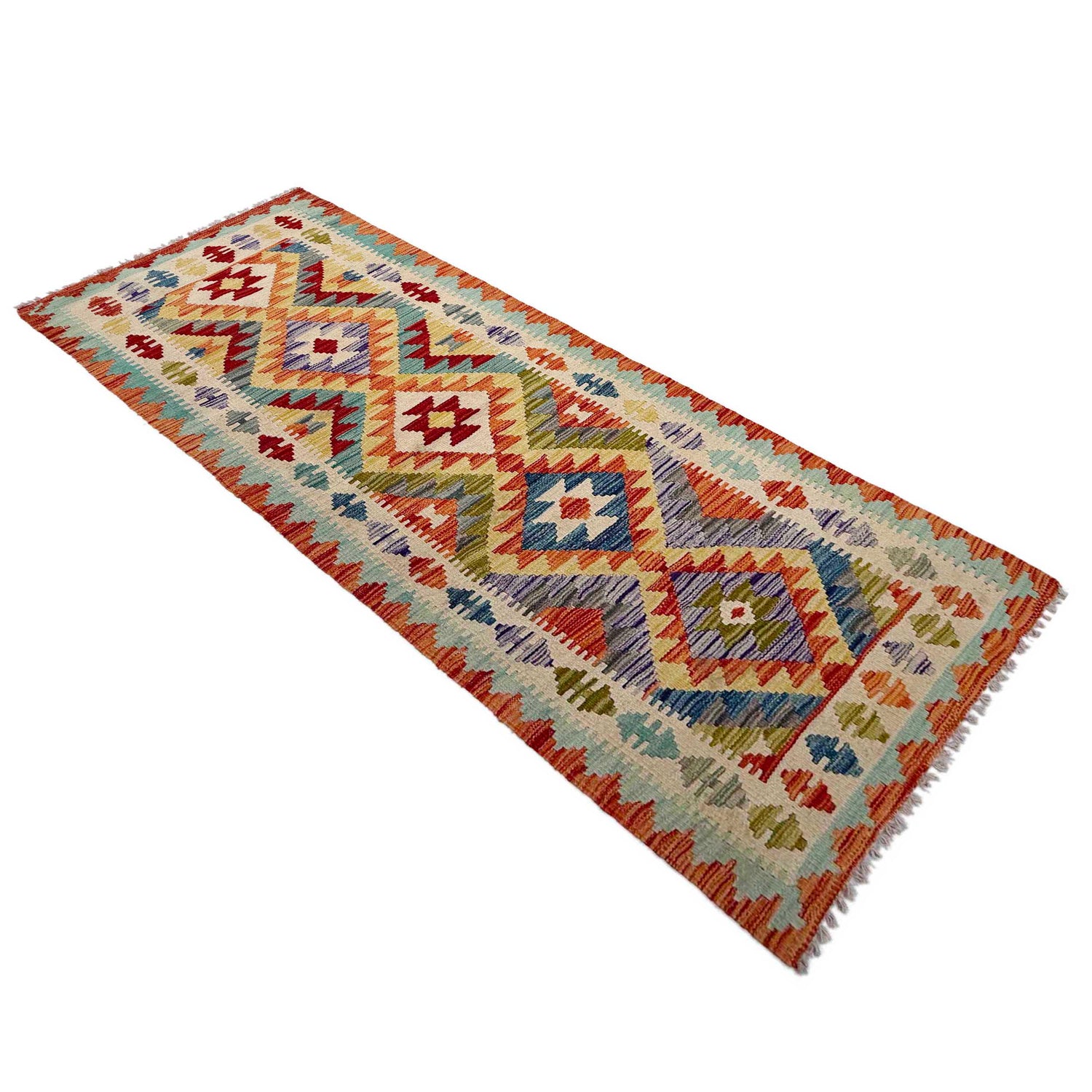 Vegetable Kelim Runner 2' 10" x 8' 0" (ft) - No. P37041