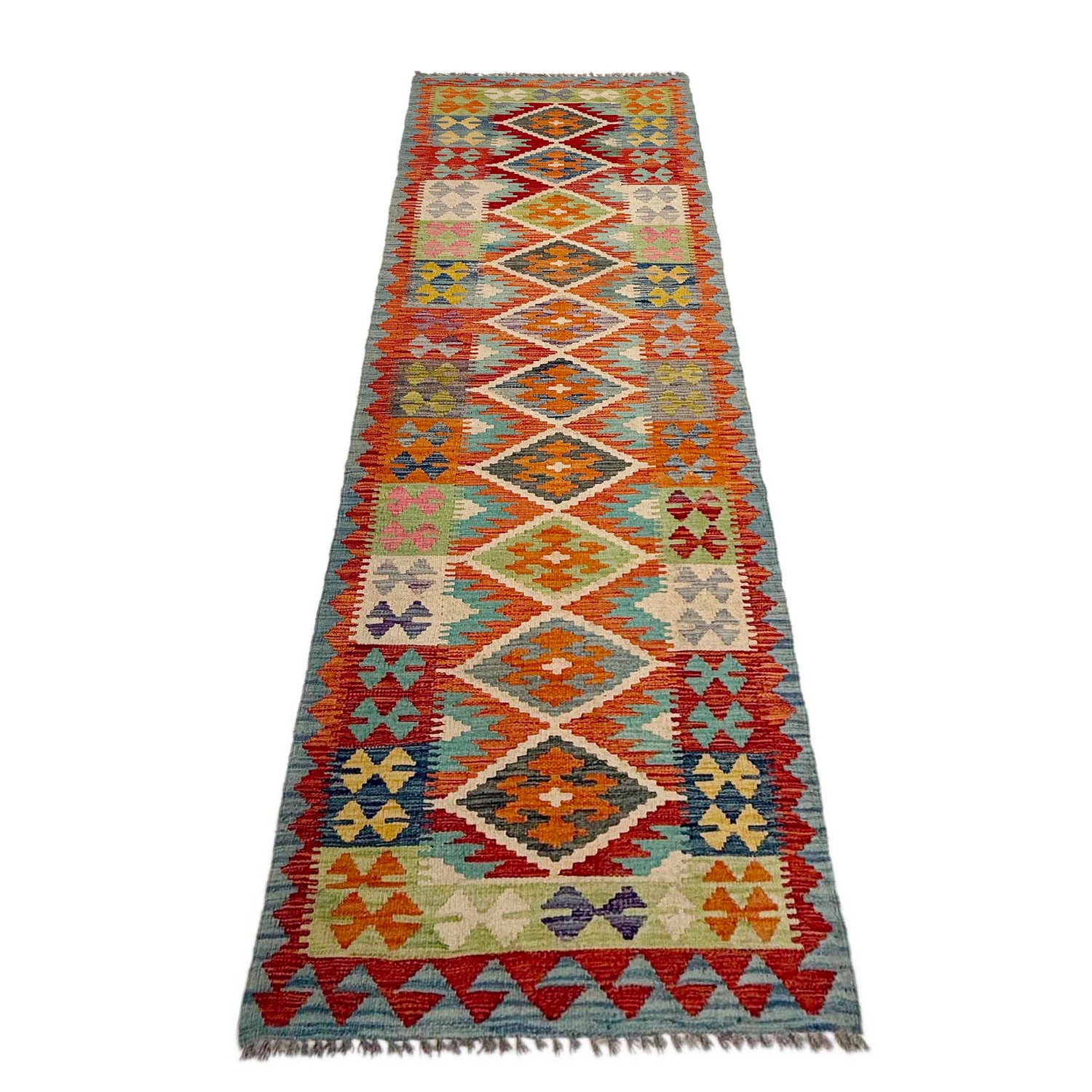 Vegetable Kilim Runner 2' 11" x 9' 5" (ft) - No. P37042
