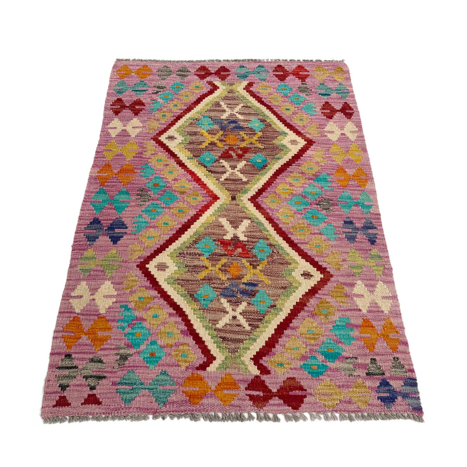 Handmade Vegetable Kilim 2' 7" x 3' 11" (ft) - No. P37047