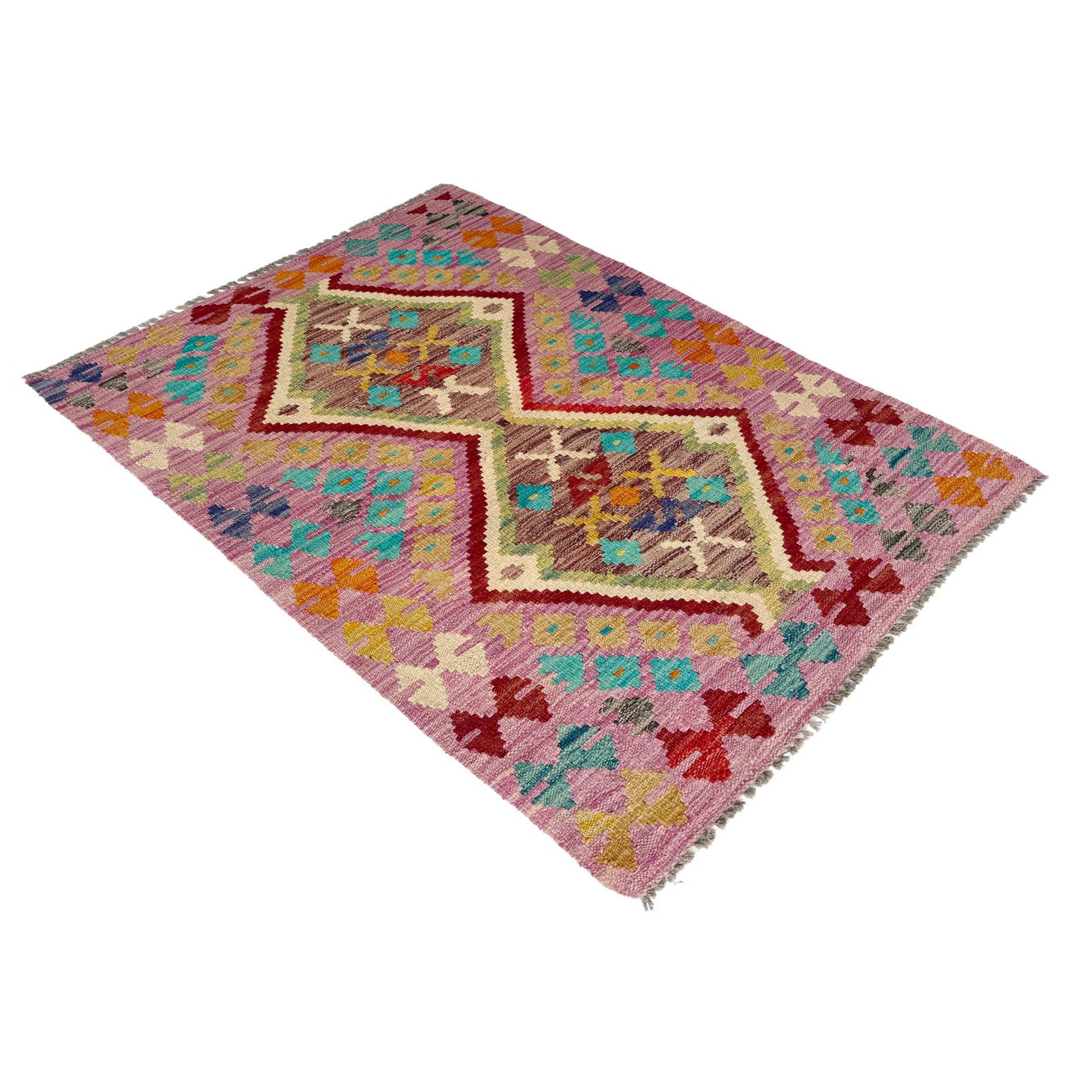 Handmade Vegetable Kilim 2' 7" x 3' 11" (ft) - No. P37047