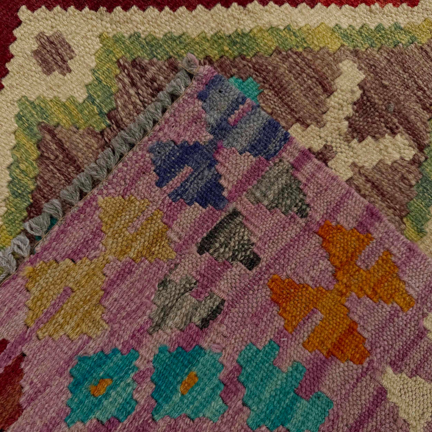 Handmade Vegetable Kilim 2' 7" x 3' 11" (ft) - No. P37047